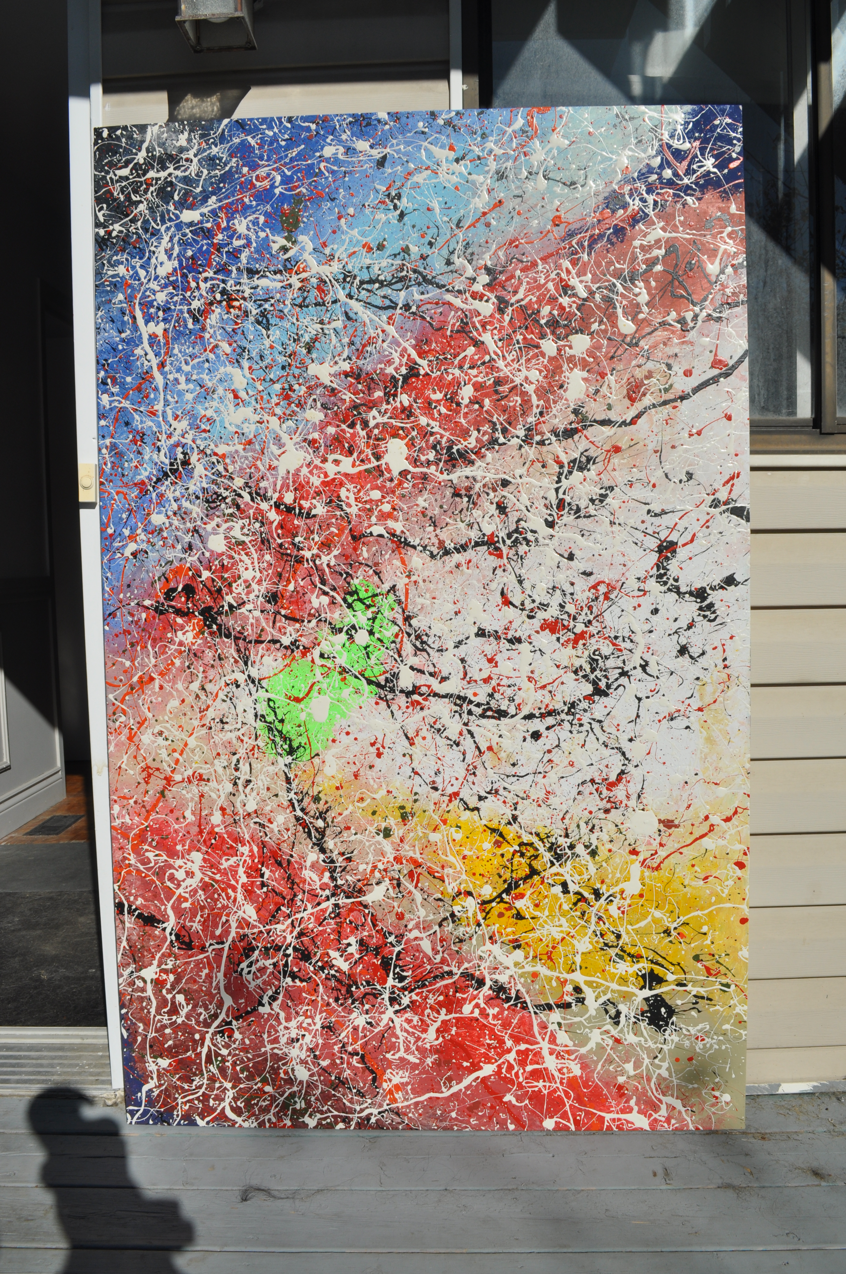 Summer Mist. Abstract Painting