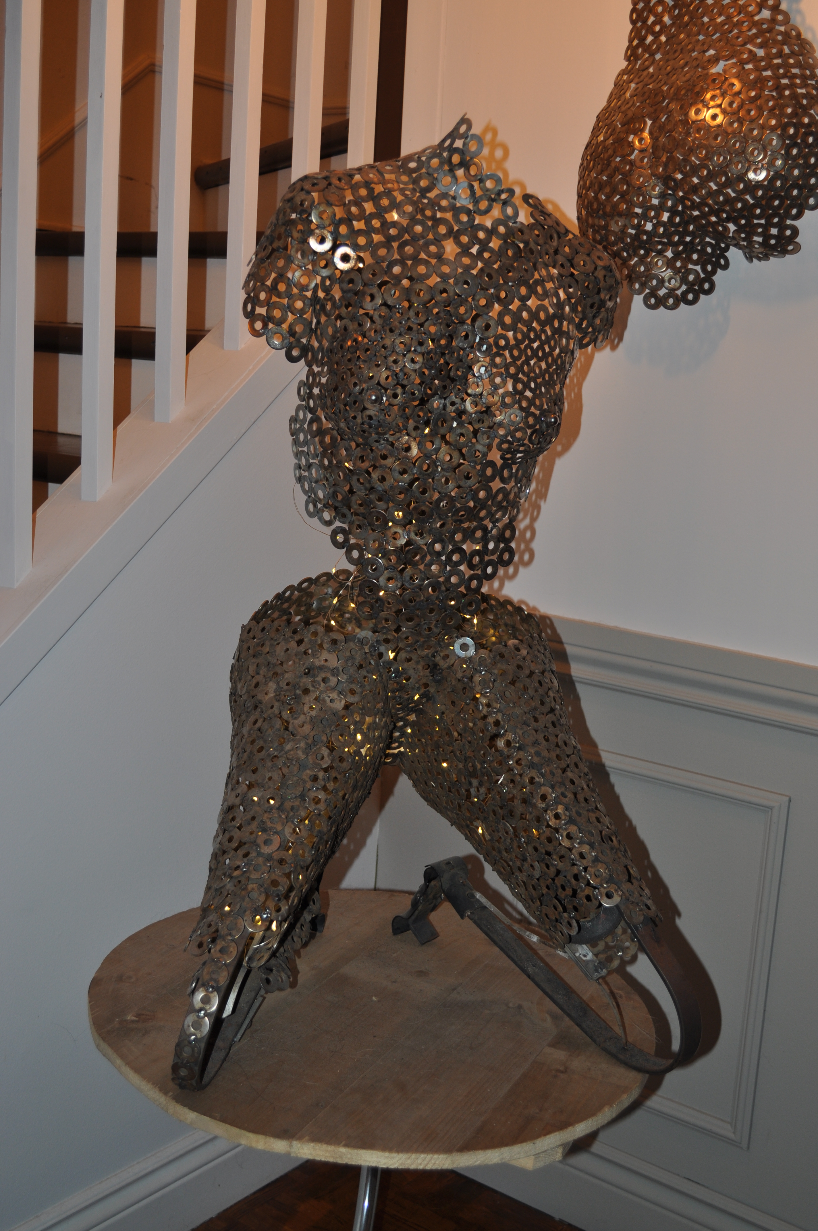 Alone, Industrial Metal Sculpture