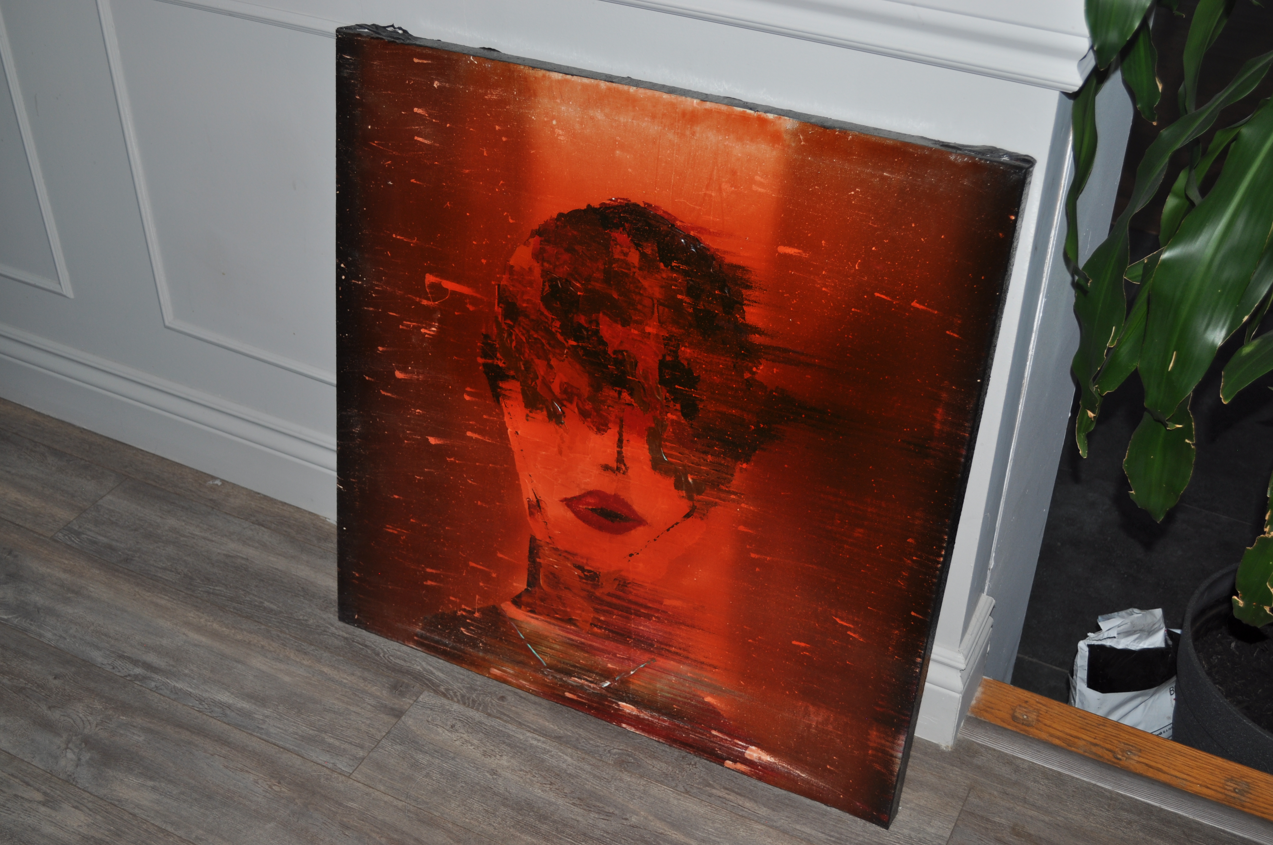 Absence. Abstract Portrait Painting