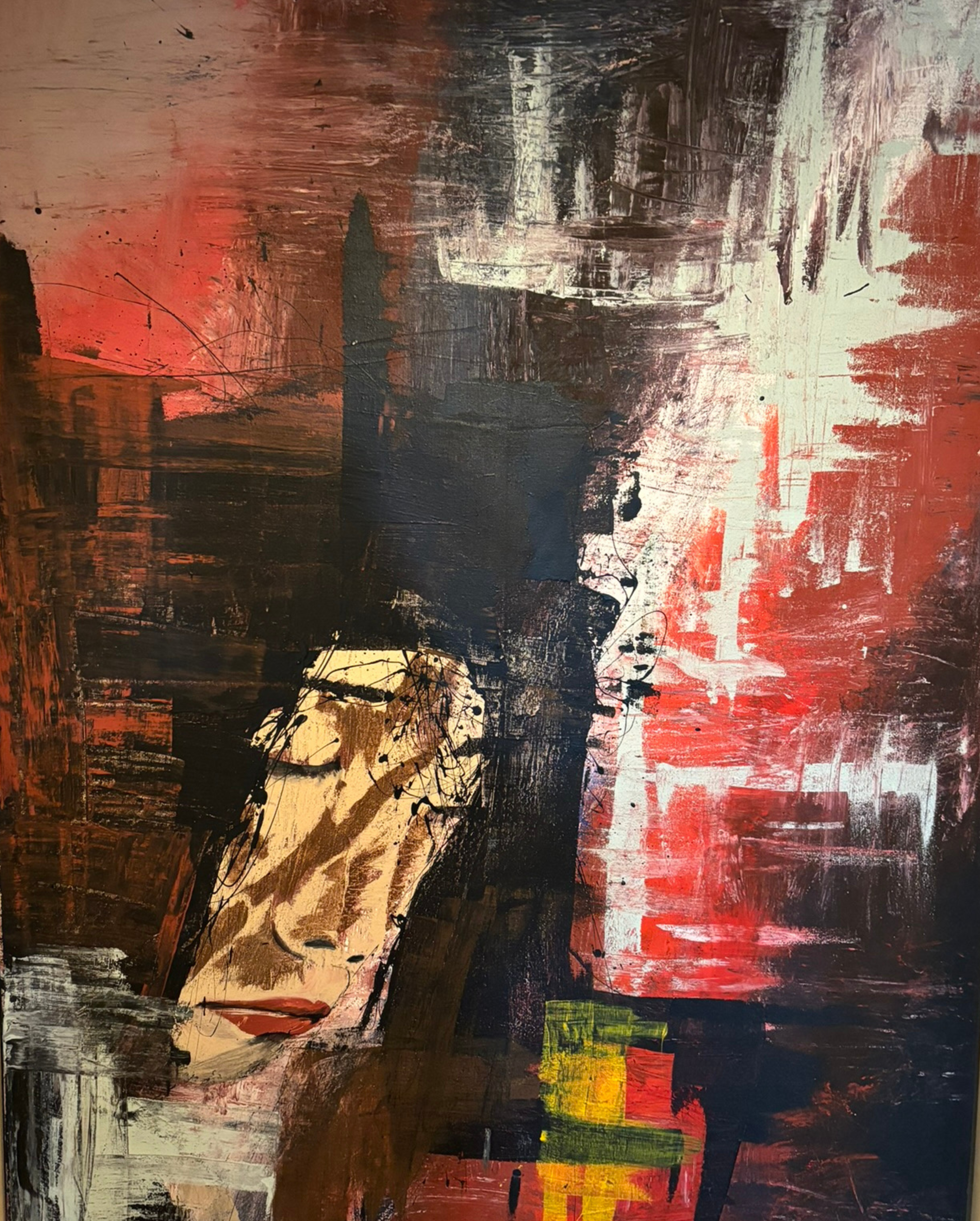 Reflection. Abstract Expressionist Painting