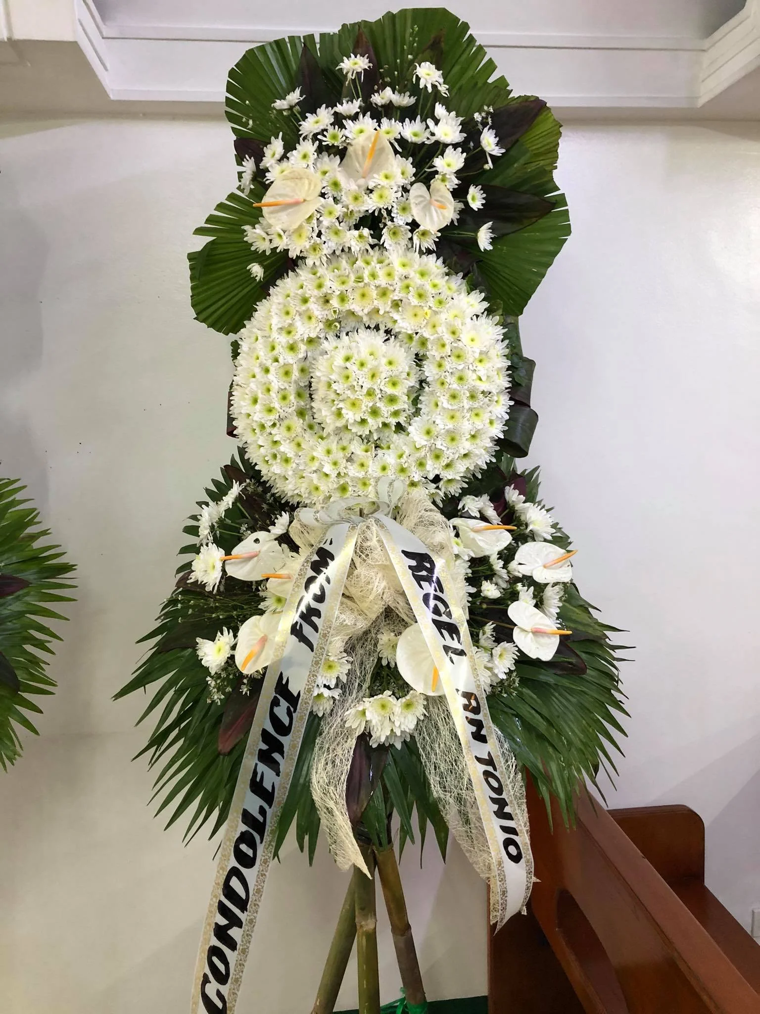 Sympathy Funeral Flower Stand