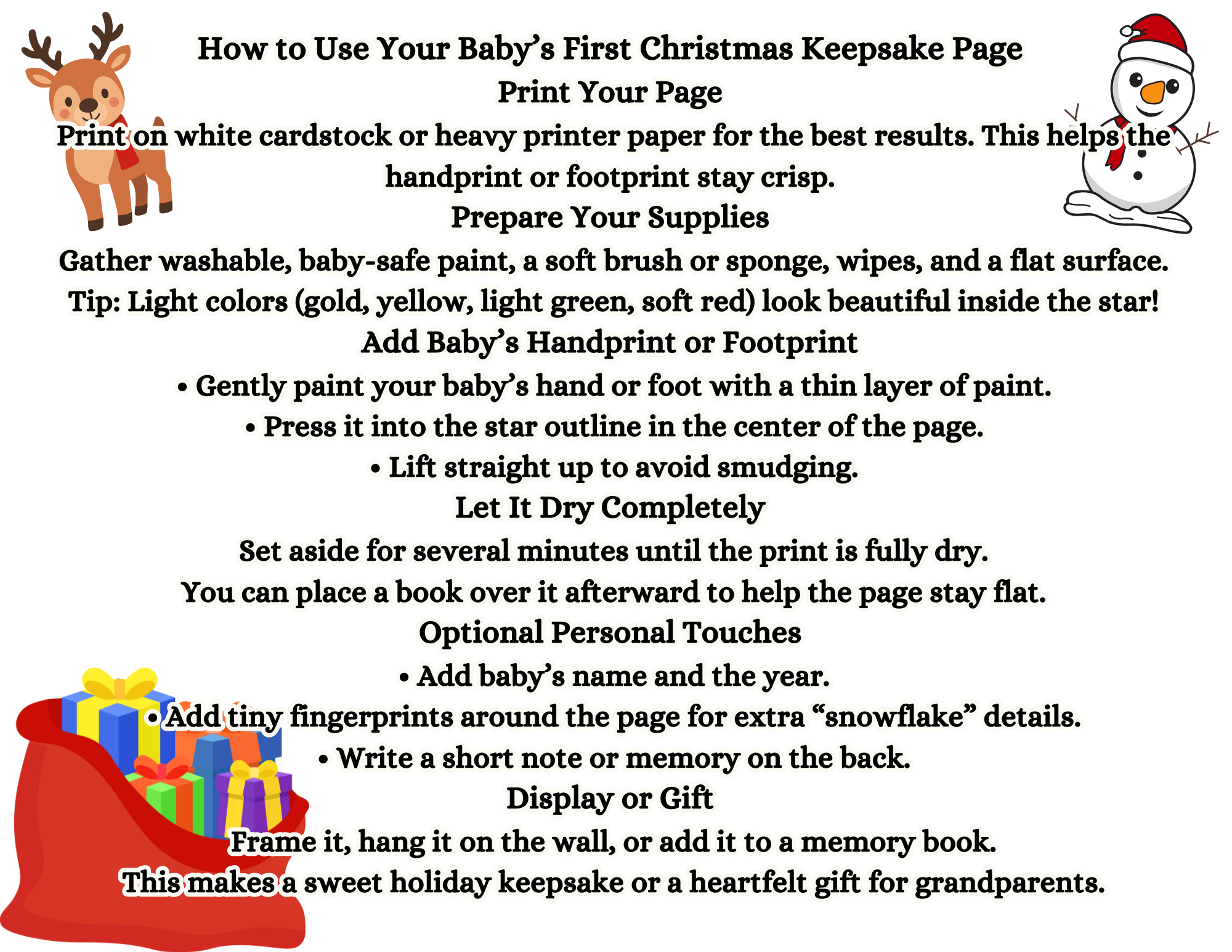 First Christmas Keepsake 