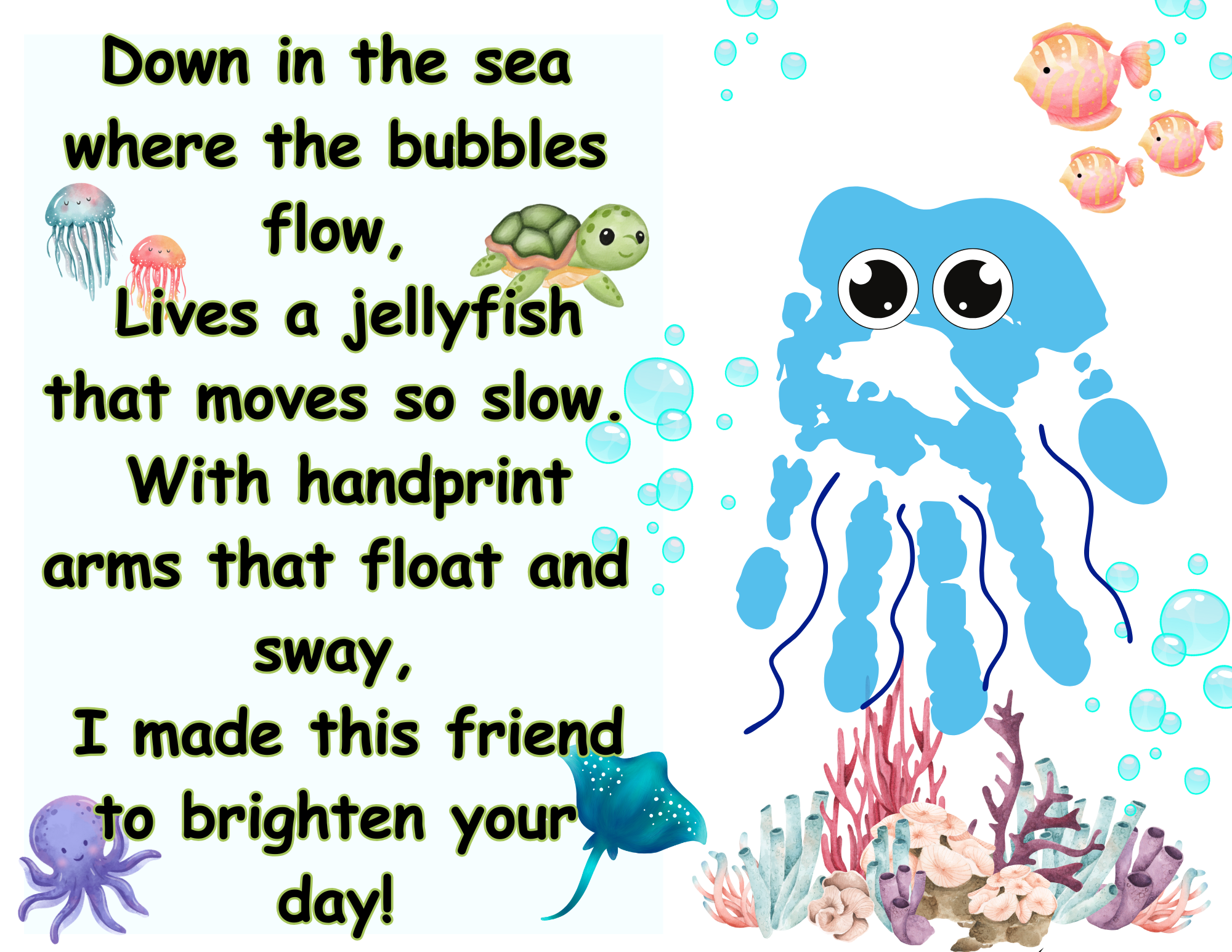 Jellyfish Handprint Craft