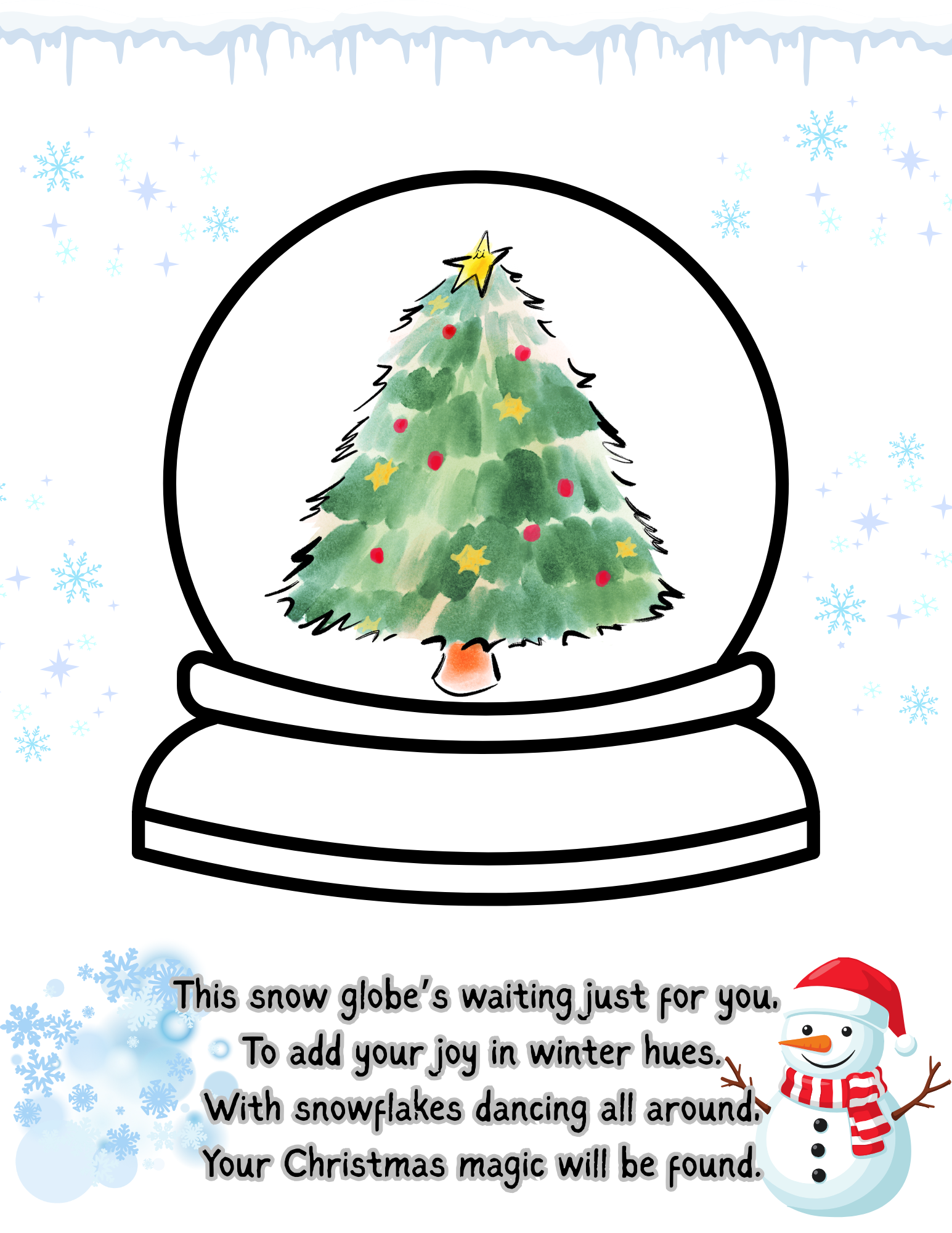 Snowglobe Winter Poem