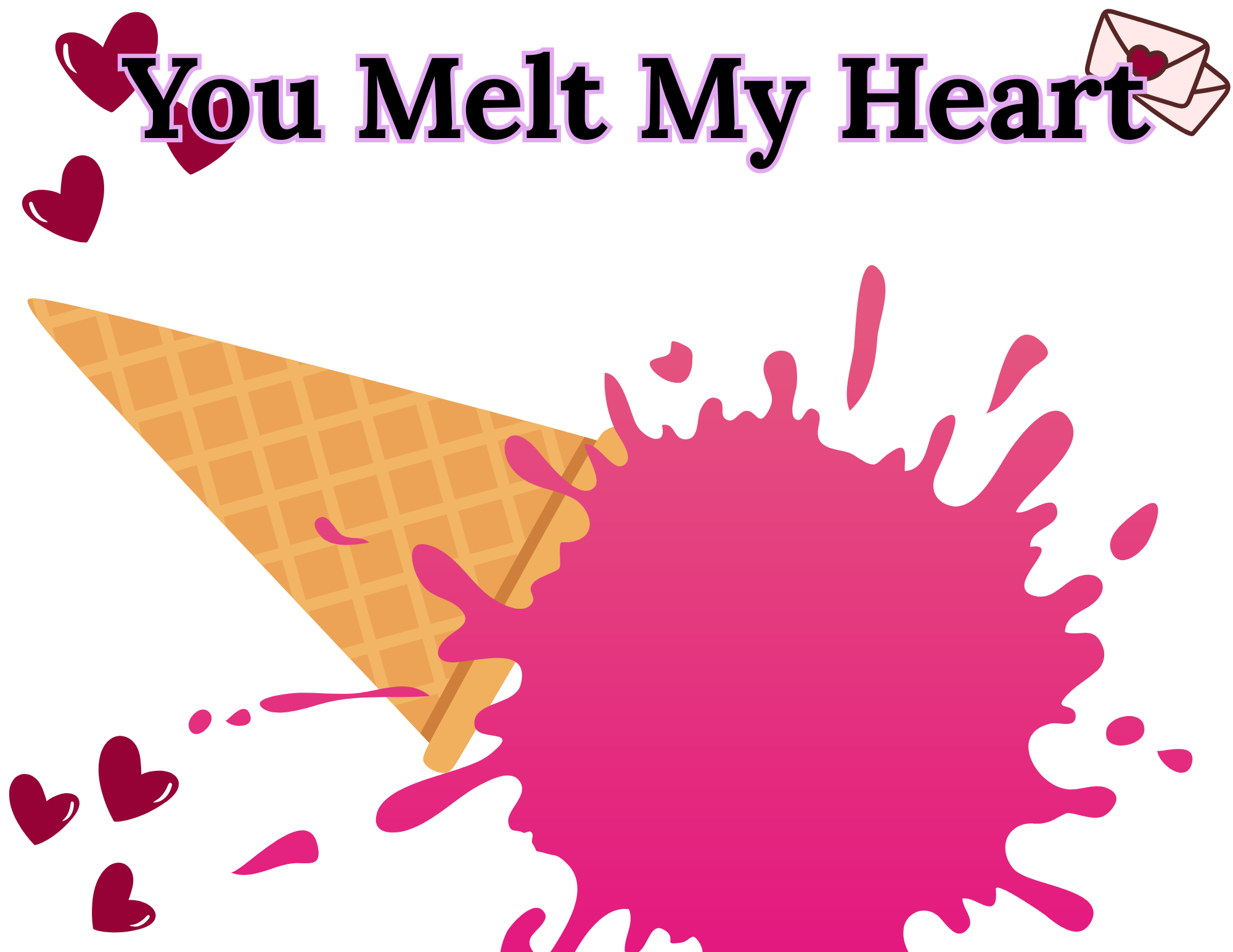 You Melt My Heart Ice Cream Handprint Craft