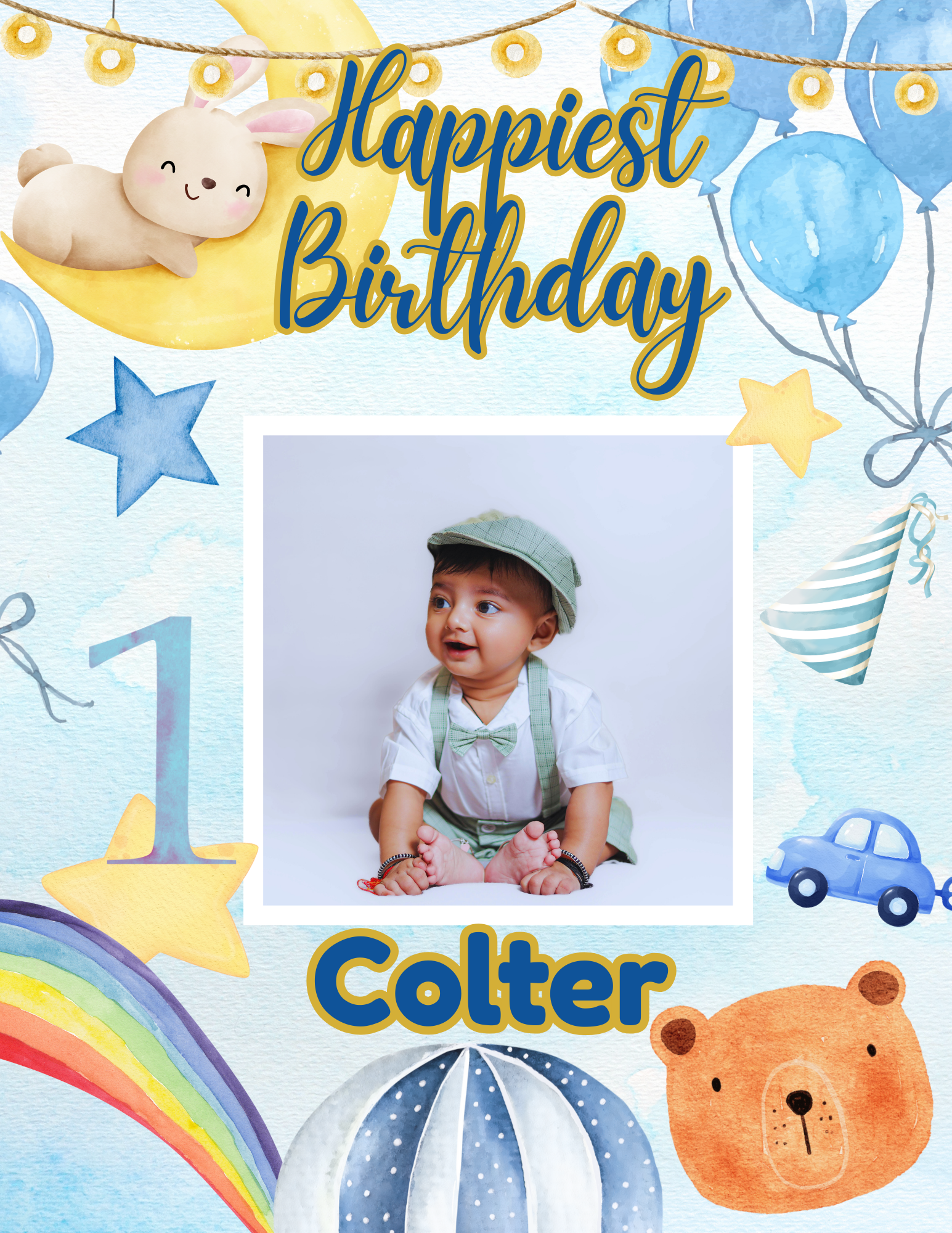 Baby Boy 1st Birthday