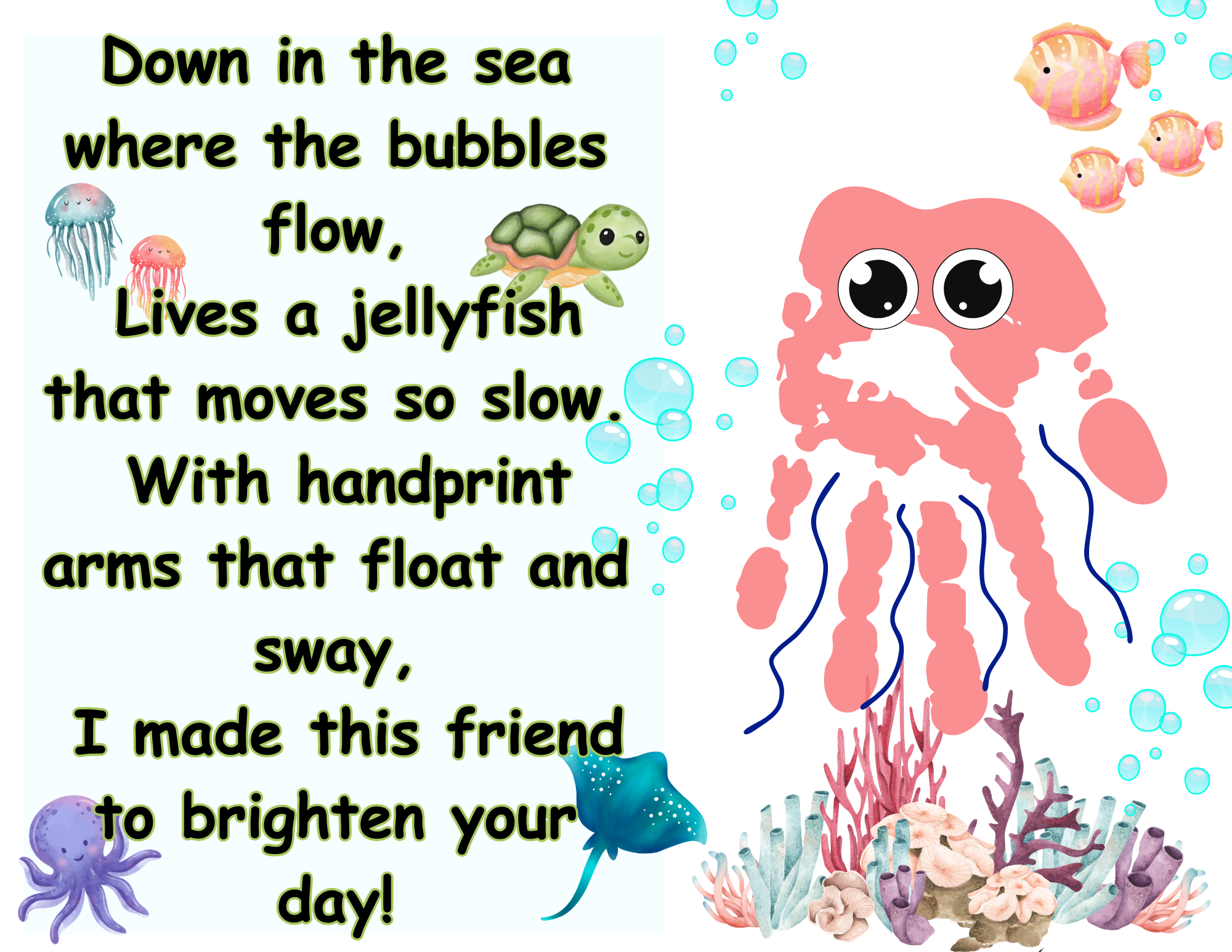 Jellyfish Handprint Craft