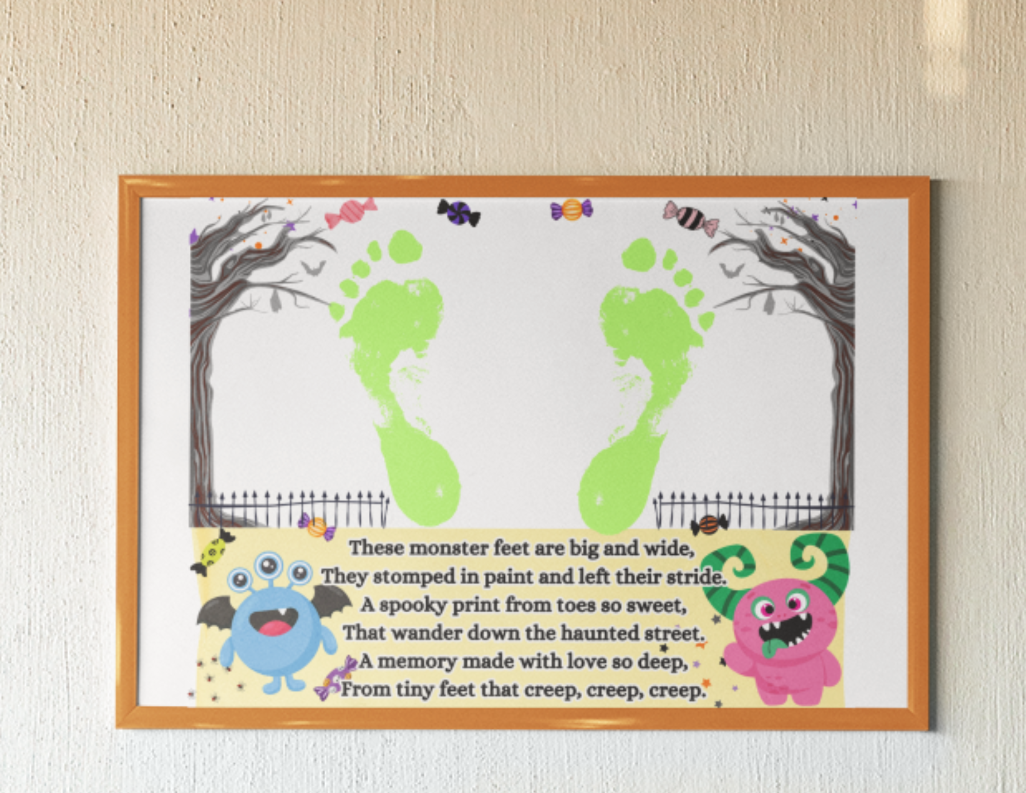 Monster Feet Footprint Craft