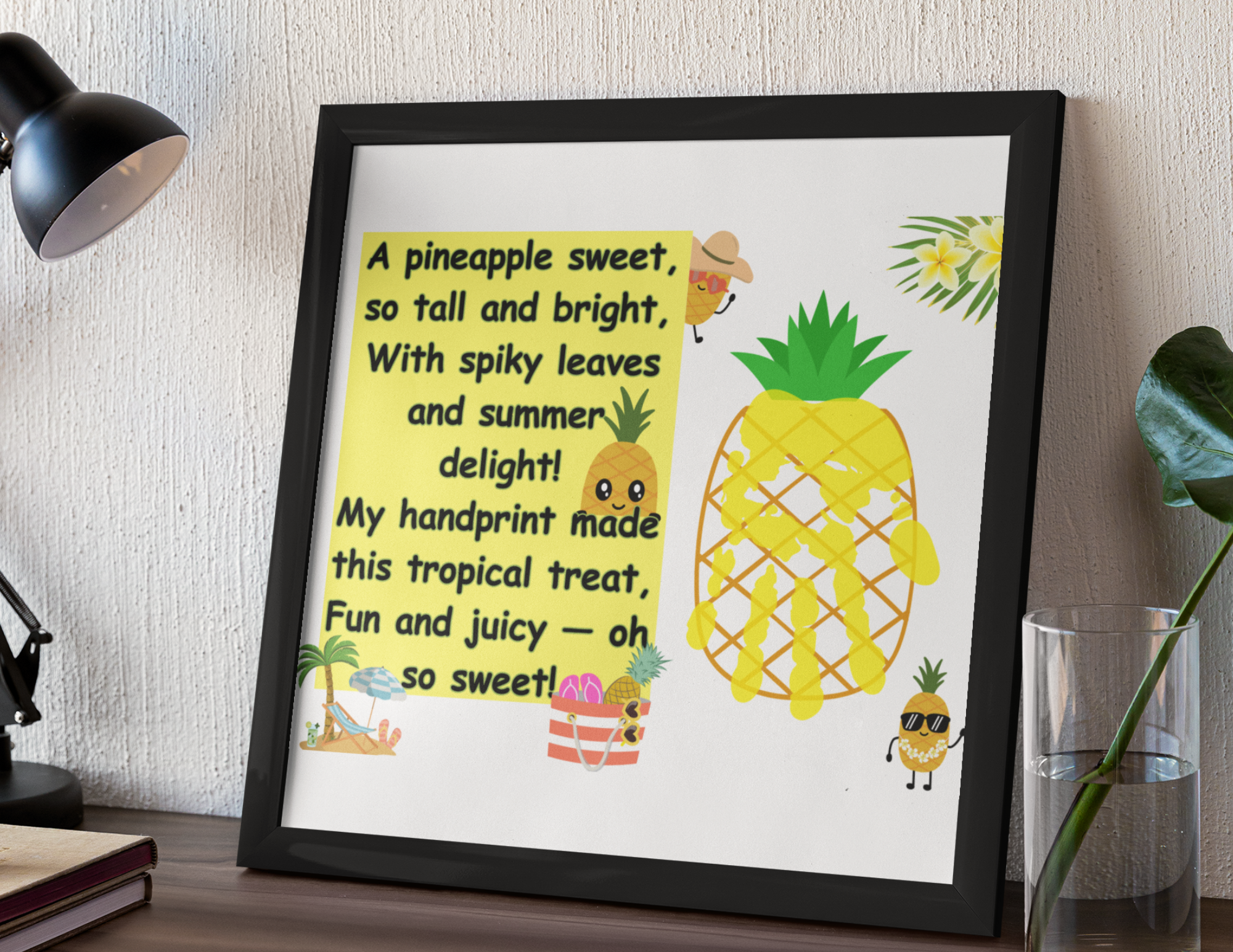 Pineapple Handprint Craft