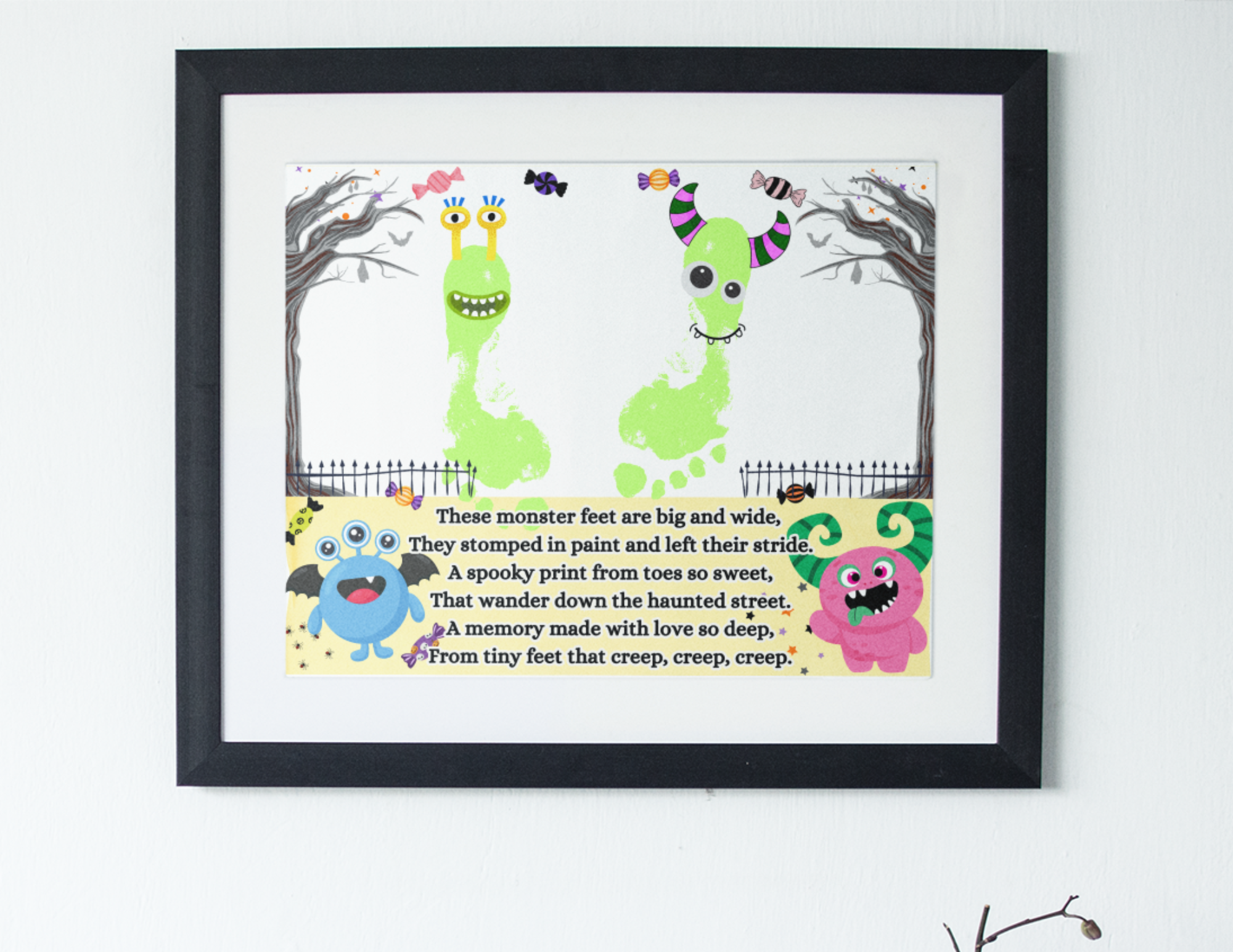 Monster Feet Footprint Craft