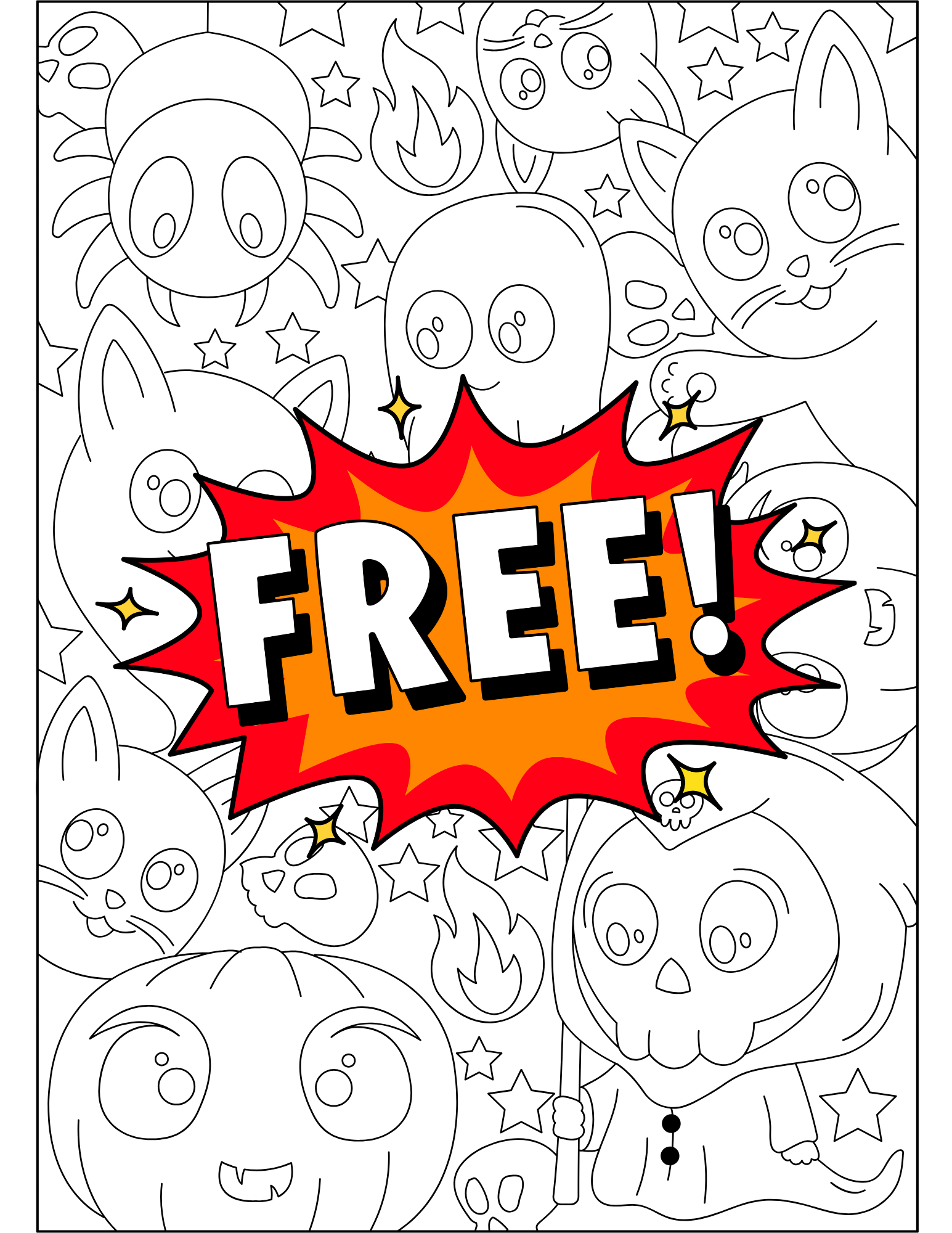 Free Themed Coloring Pages