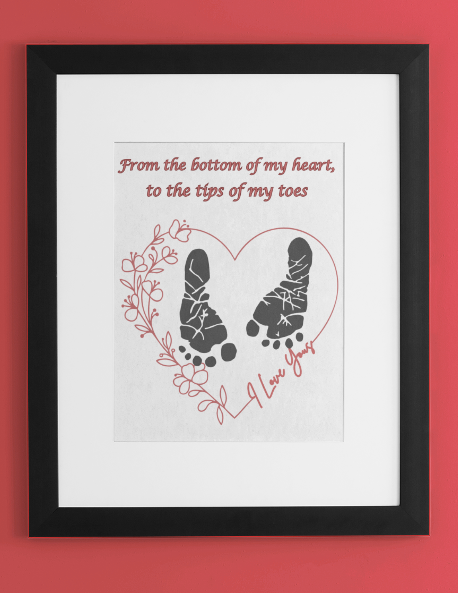 From the Bottom of My Heart, to the Tips of My Toes Craft