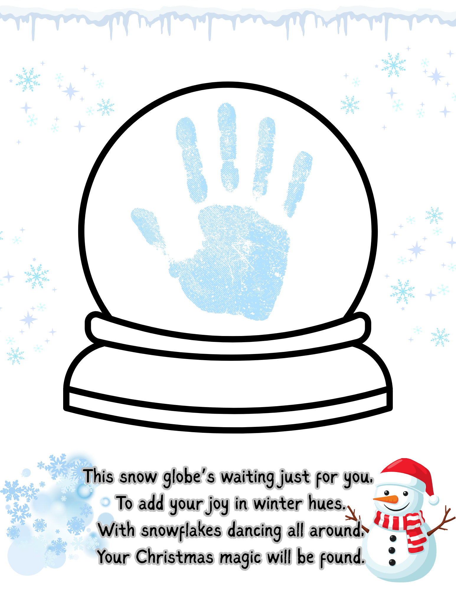 Snowglobe Winter Poem