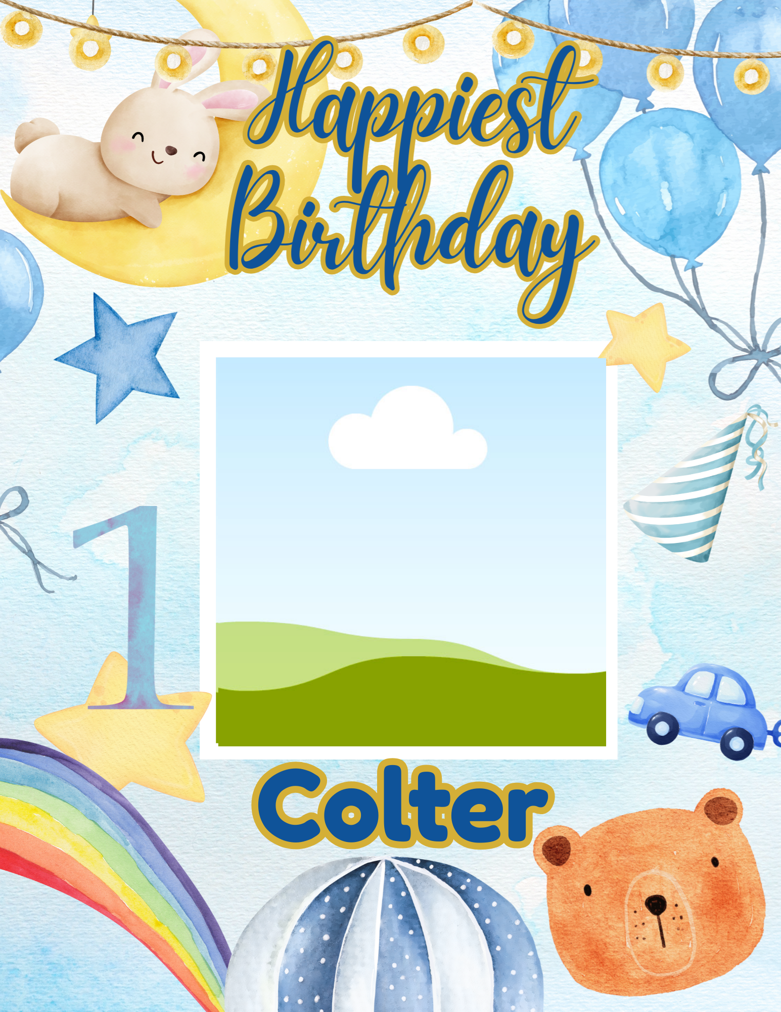 Baby Boy 1st Birthday