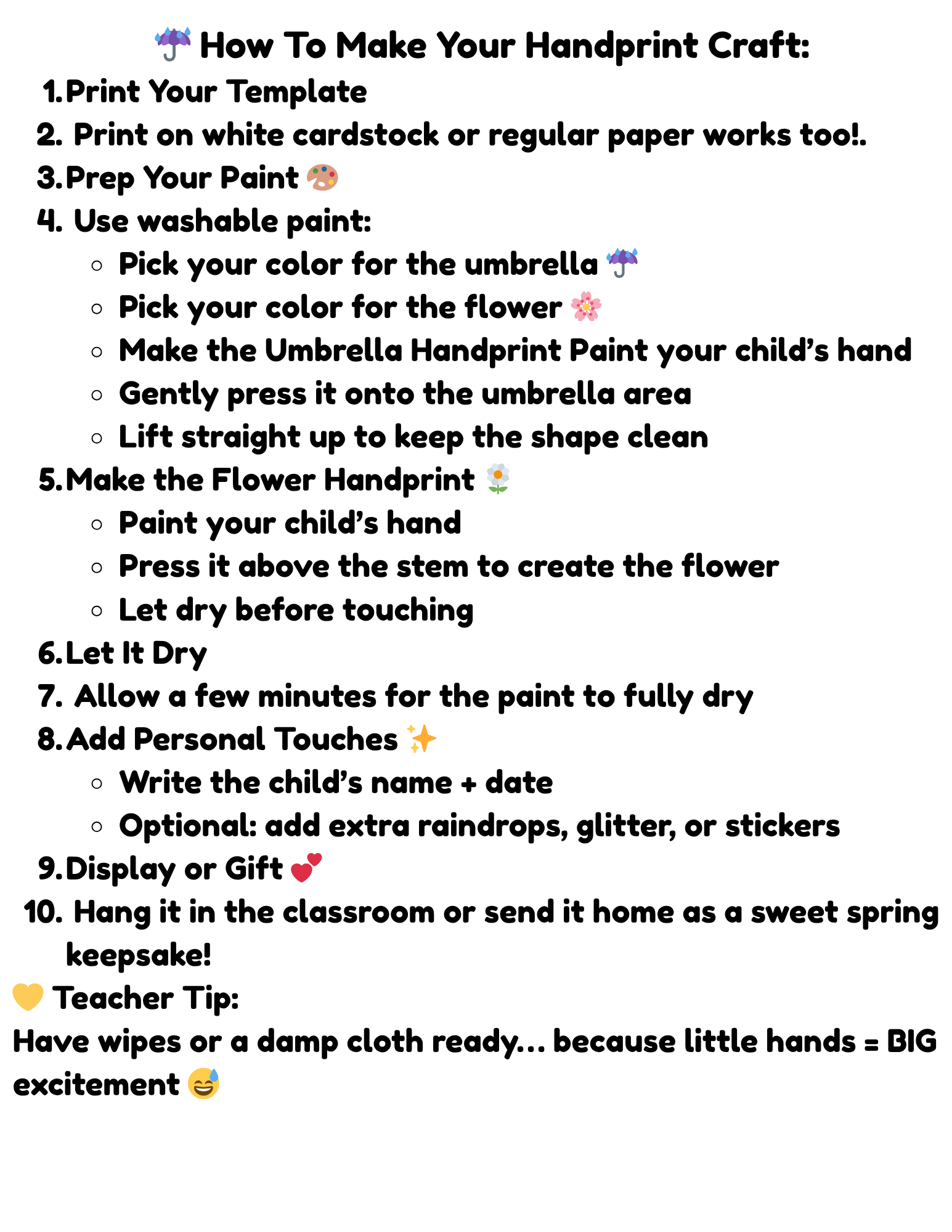 April Showers Bring May Flowers