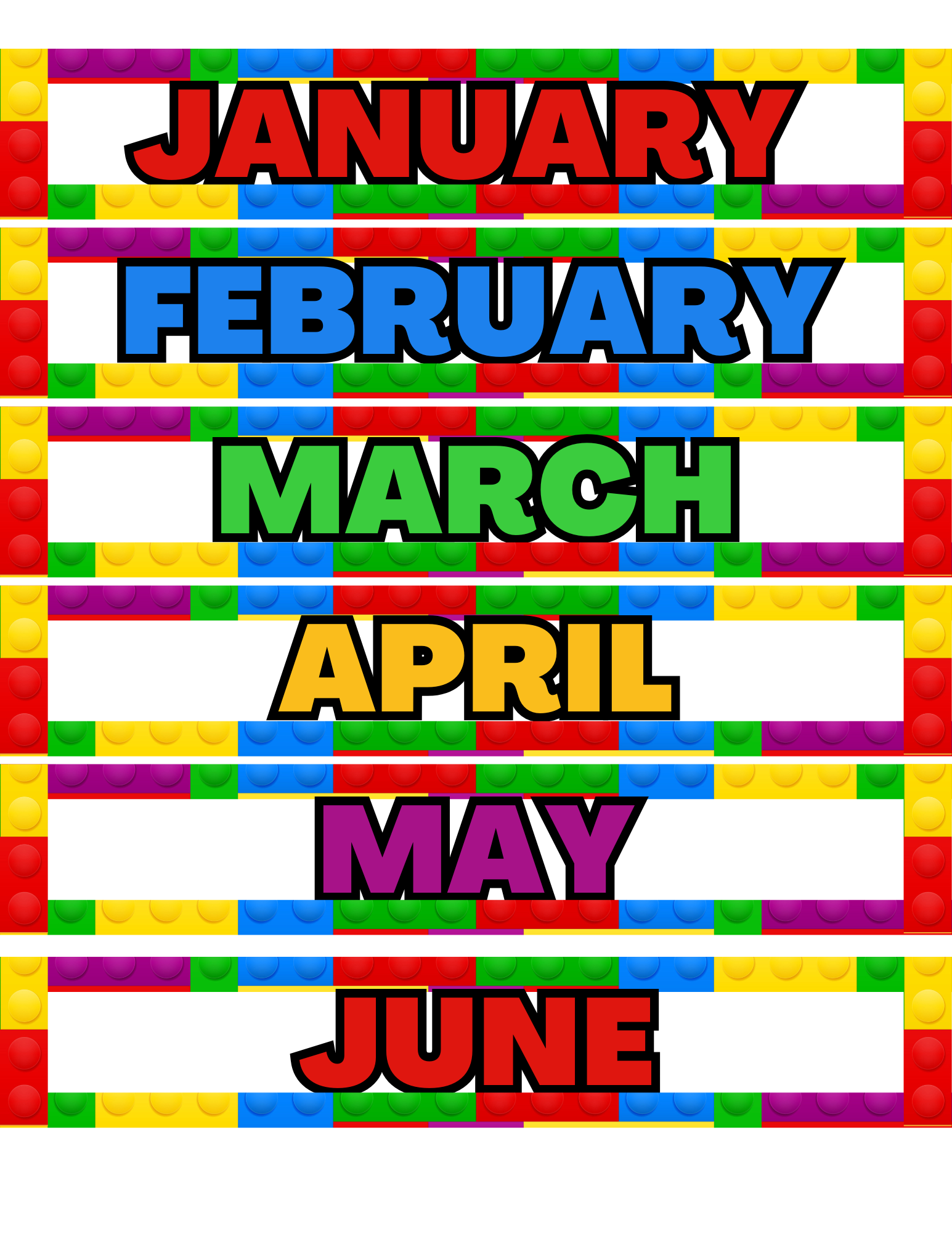 Lego Block Complete Learning Circle Time Bundle