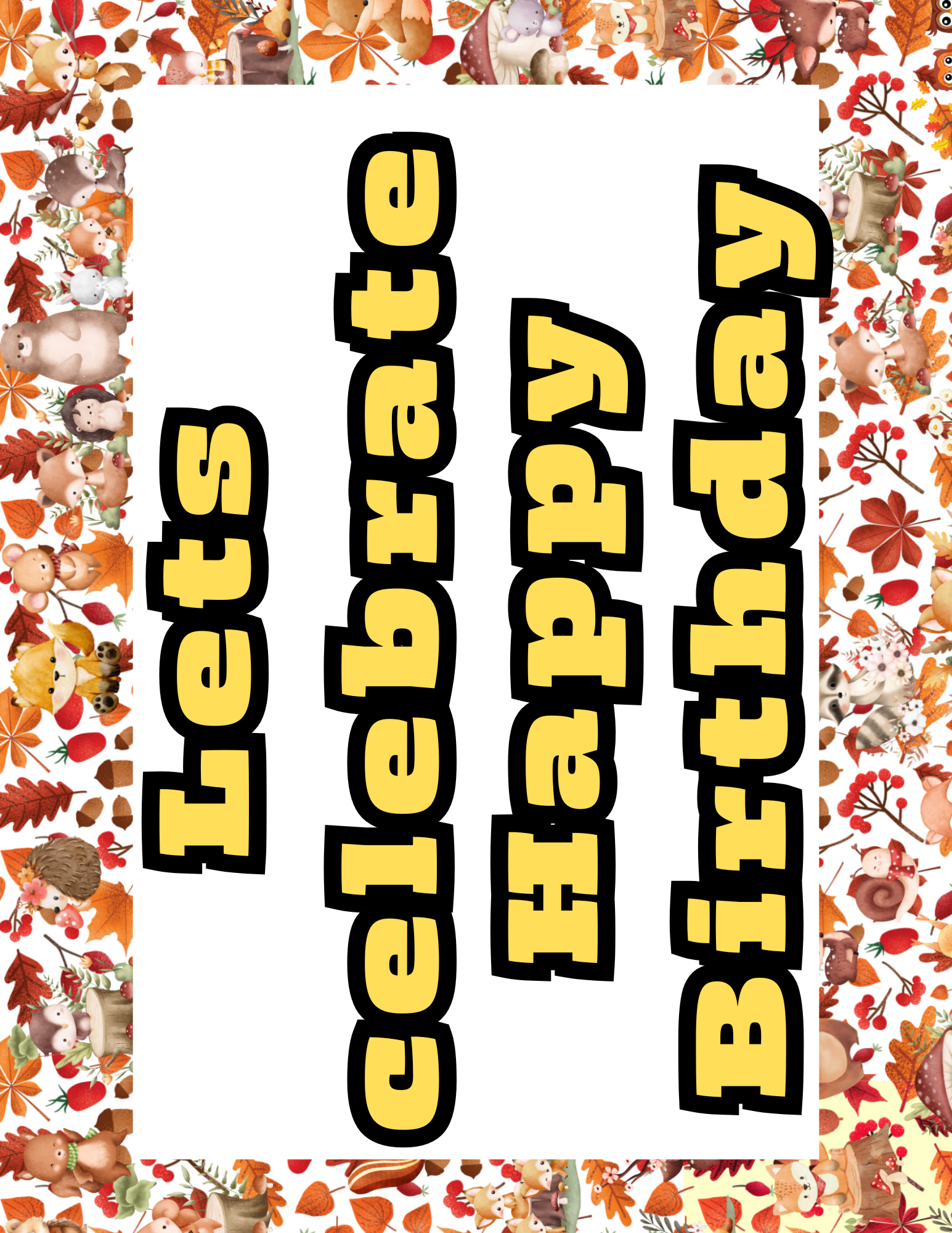 Printable Autumn Calendar Set 