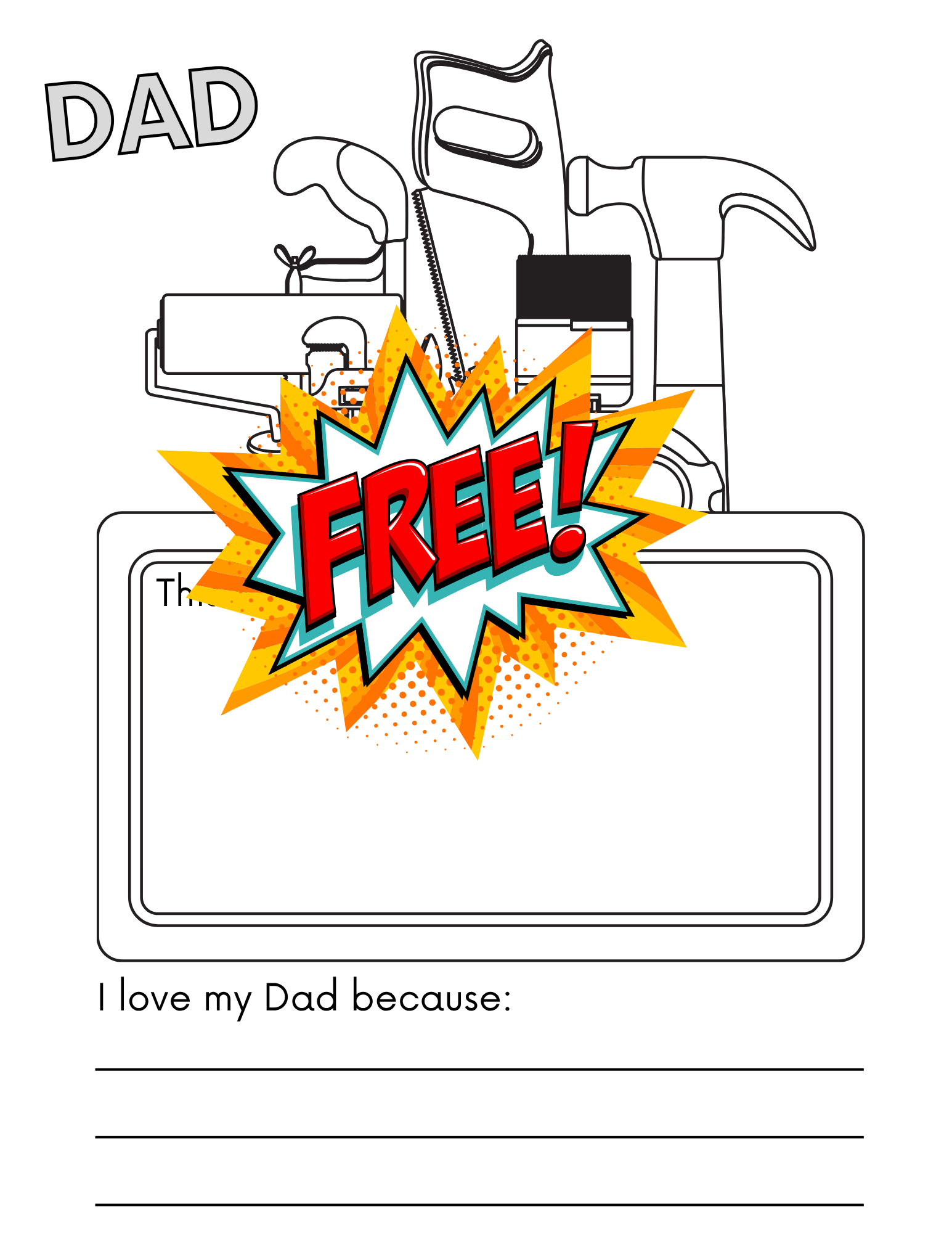 You Rocket Dad Handprint Gift