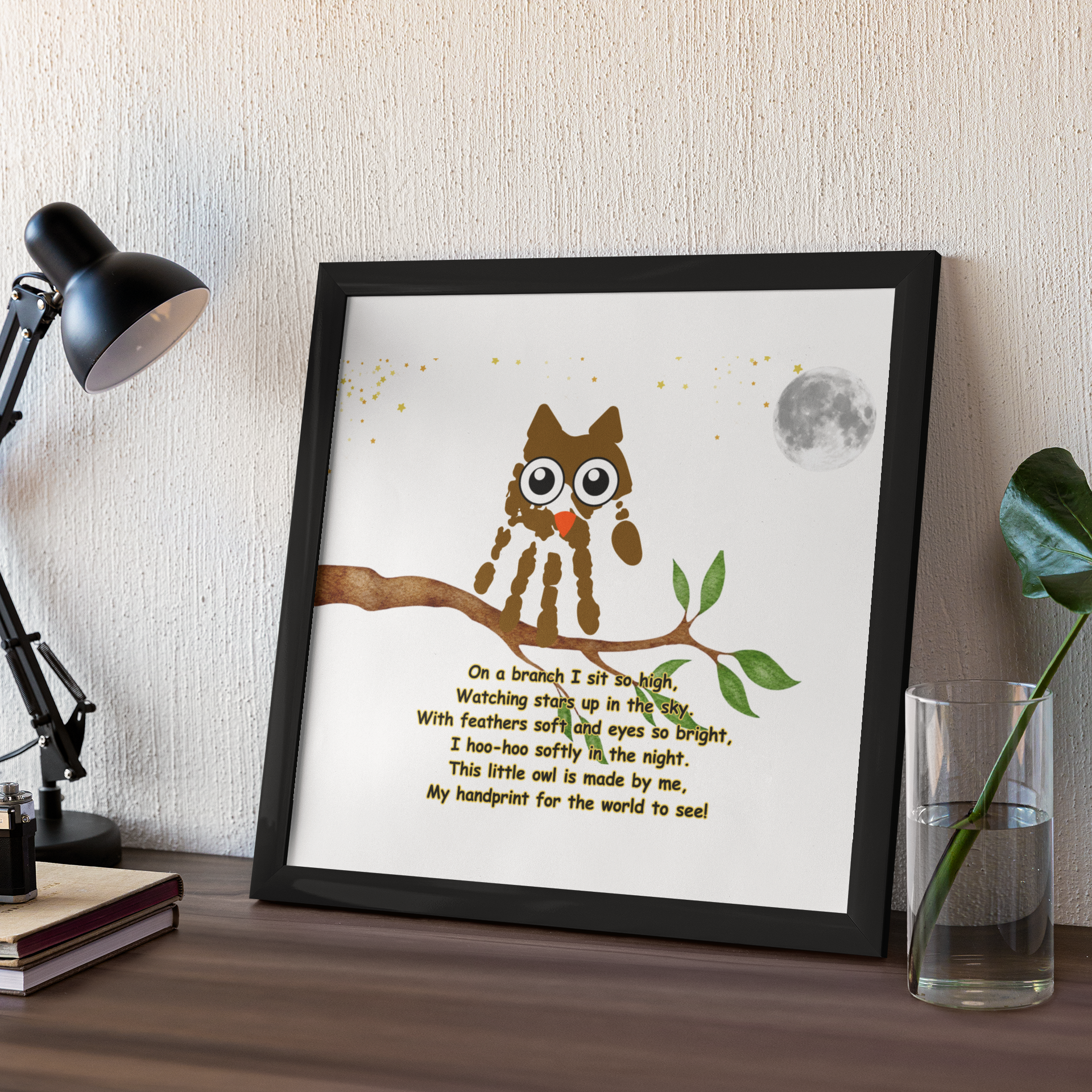 Owl Handprint Craft Keepsake