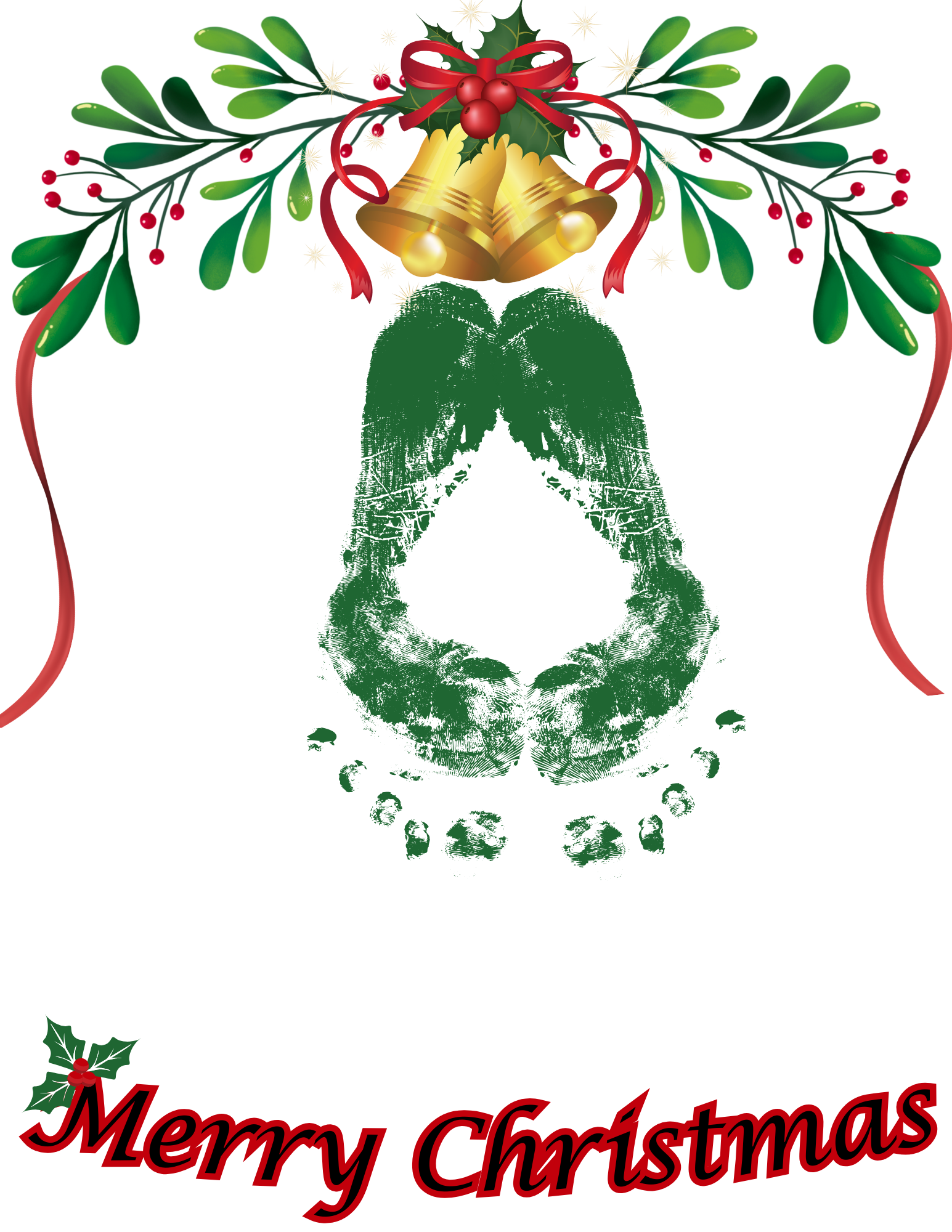 Mistletoes Footprint Craft