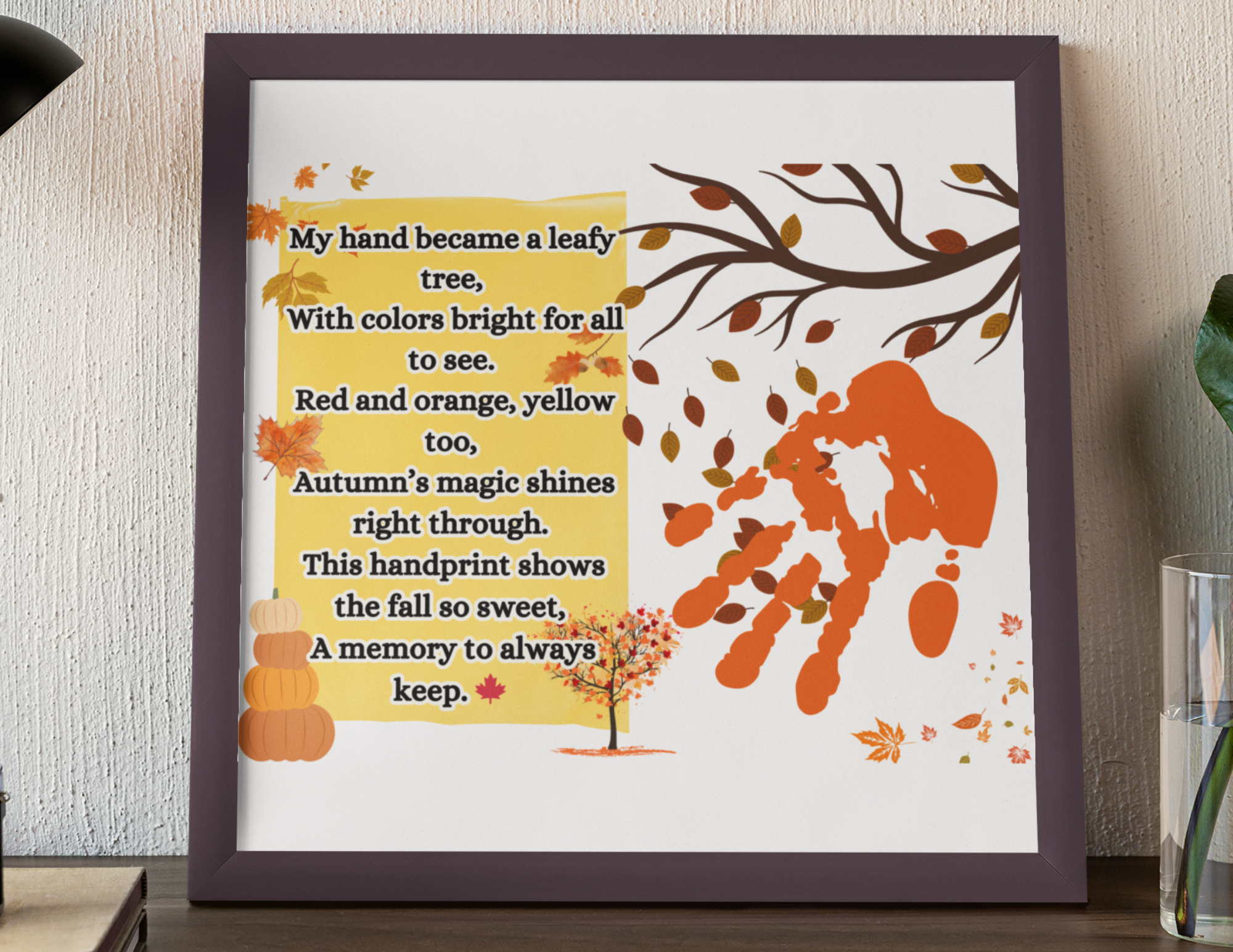 Leaf Handprint Fall Craft