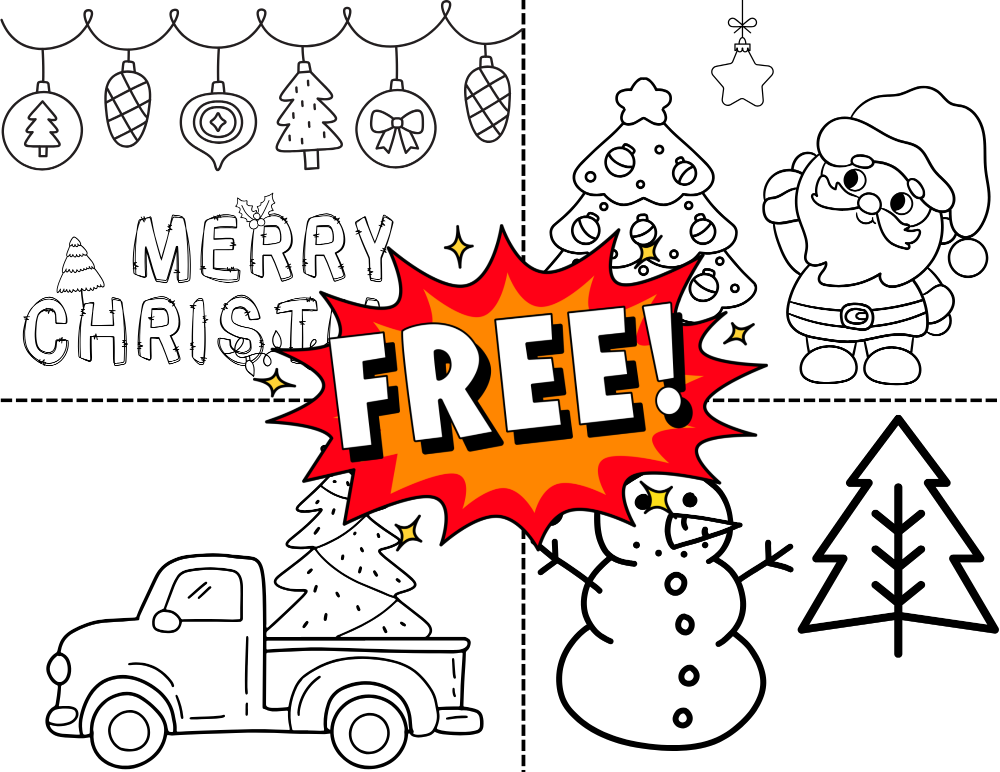 Free Christmas Coloring