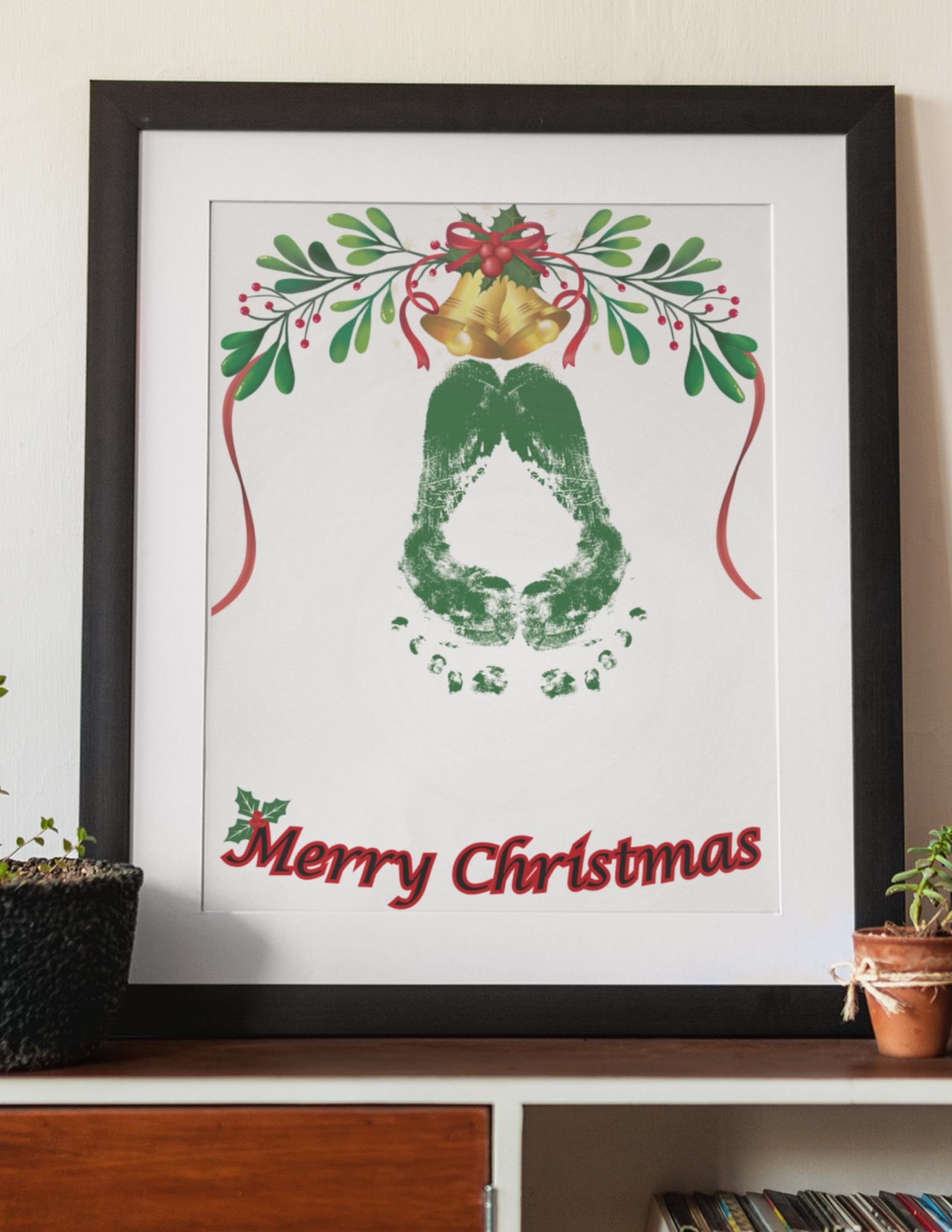 Mistletoes Footprint Craft