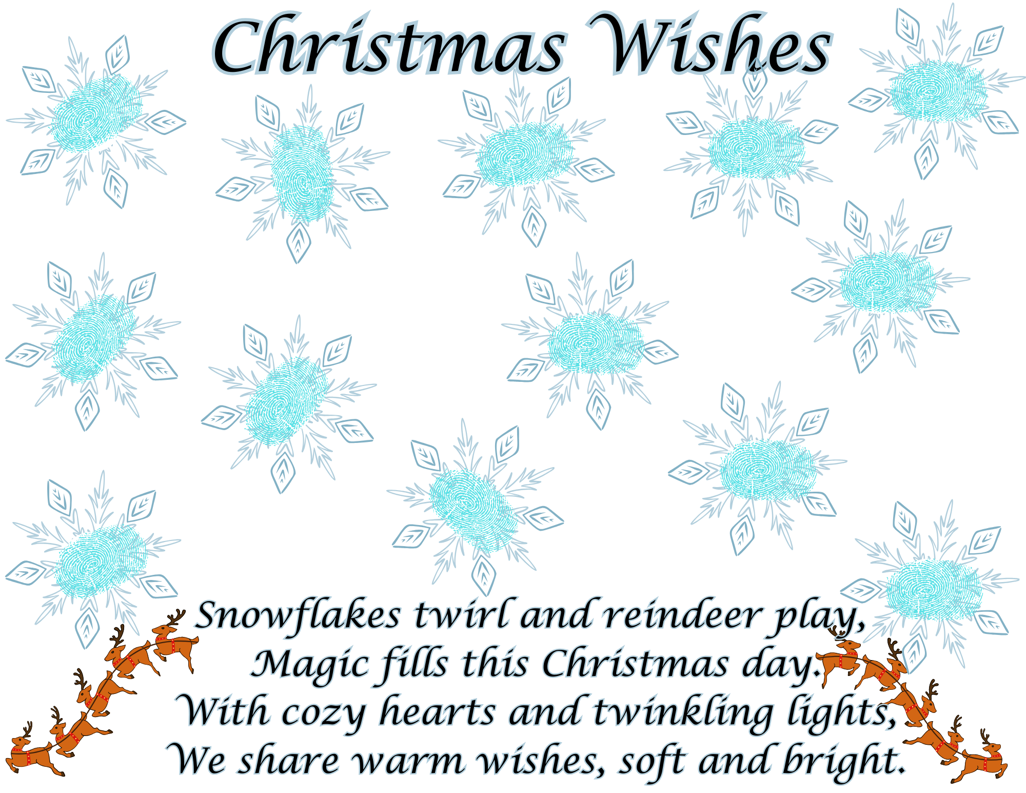 Snowflake Christmas Wishes