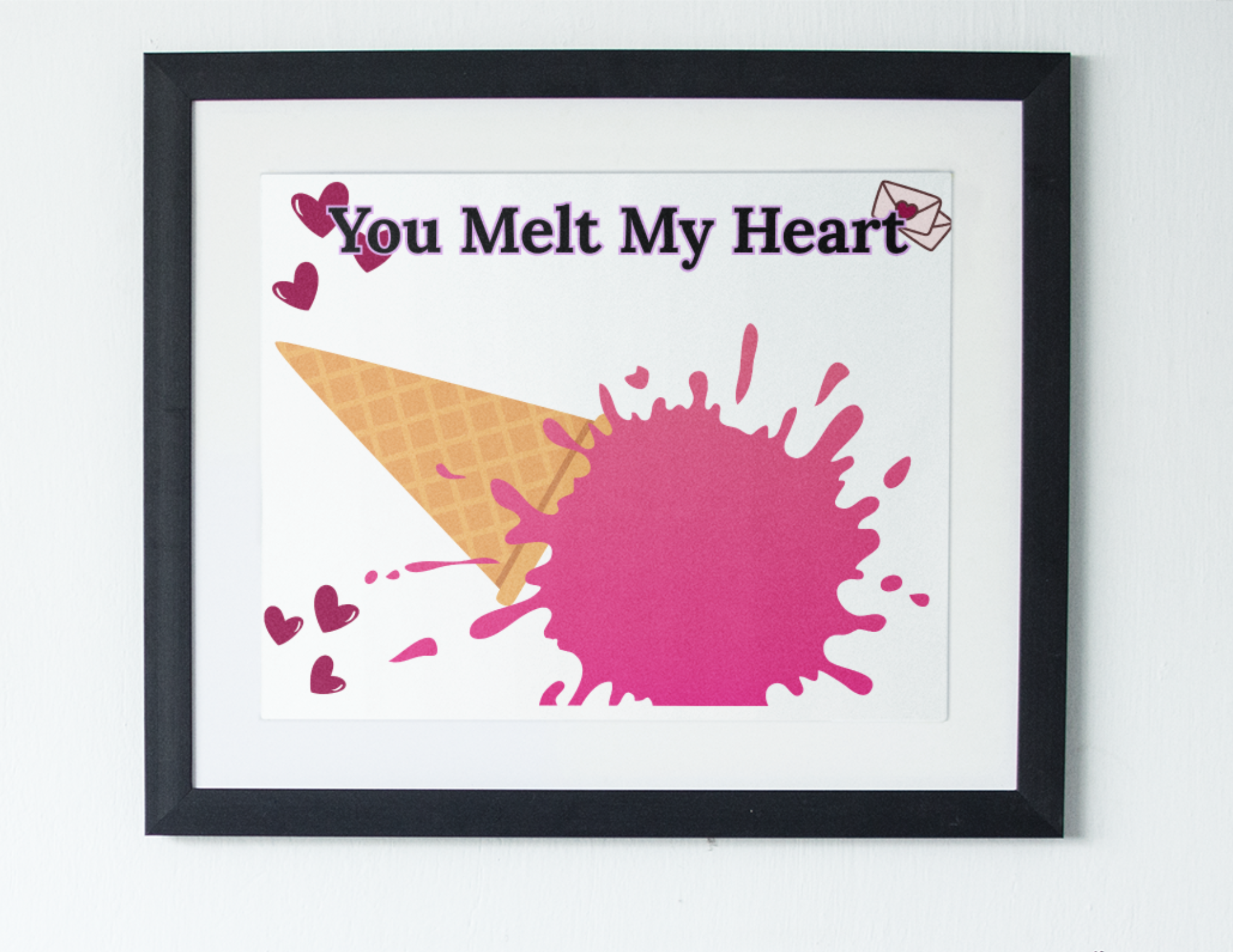 You Melt My Heart Ice Cream Handprint Craft