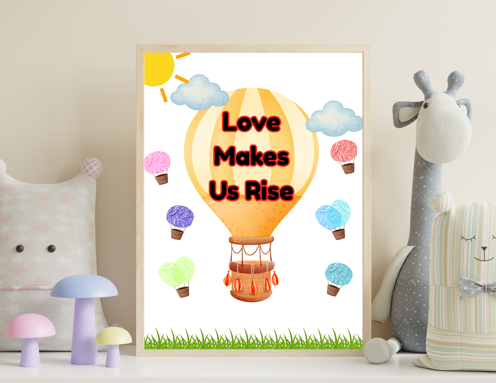 Love Makes Us Rise Hot Air Balloon