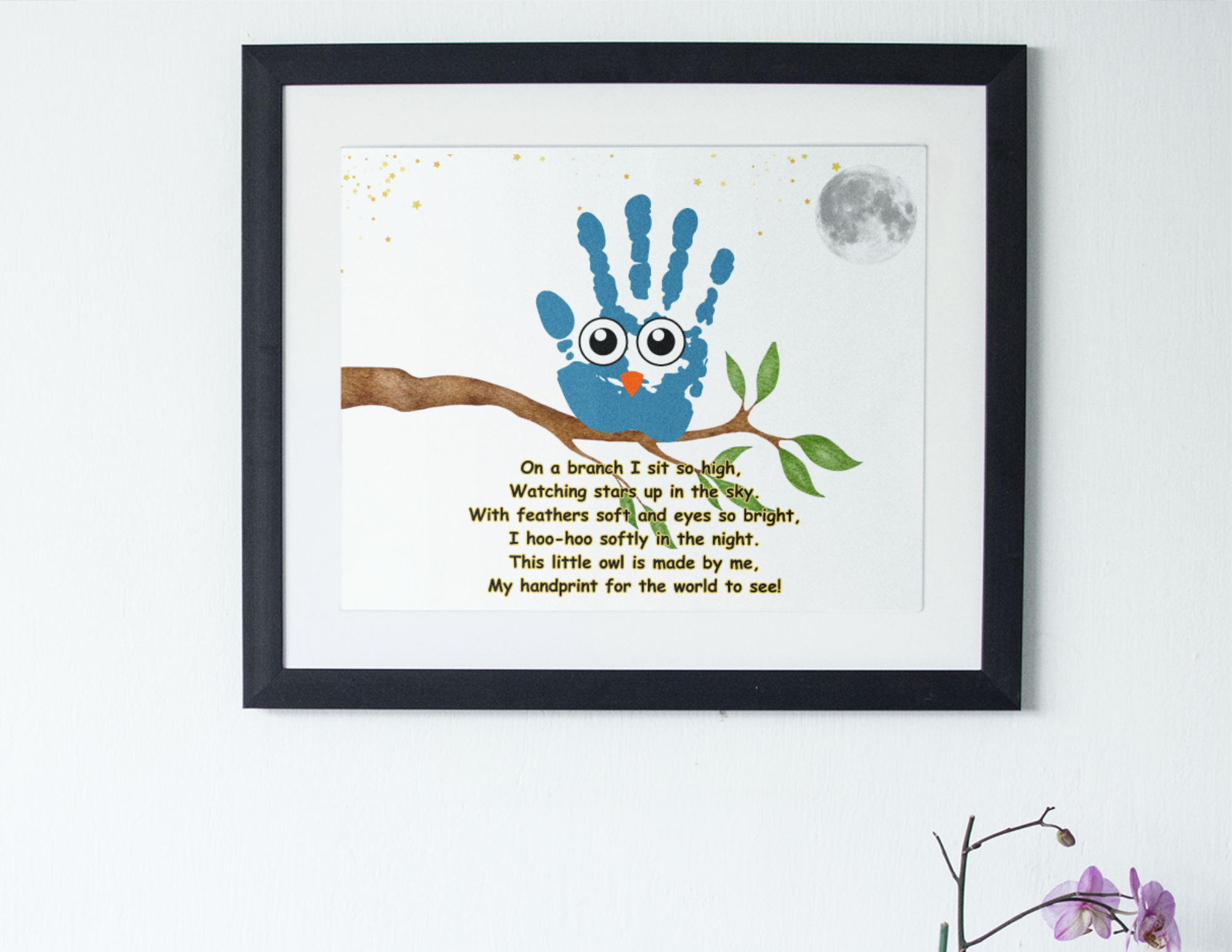Owl Handprint Craft Keepsake