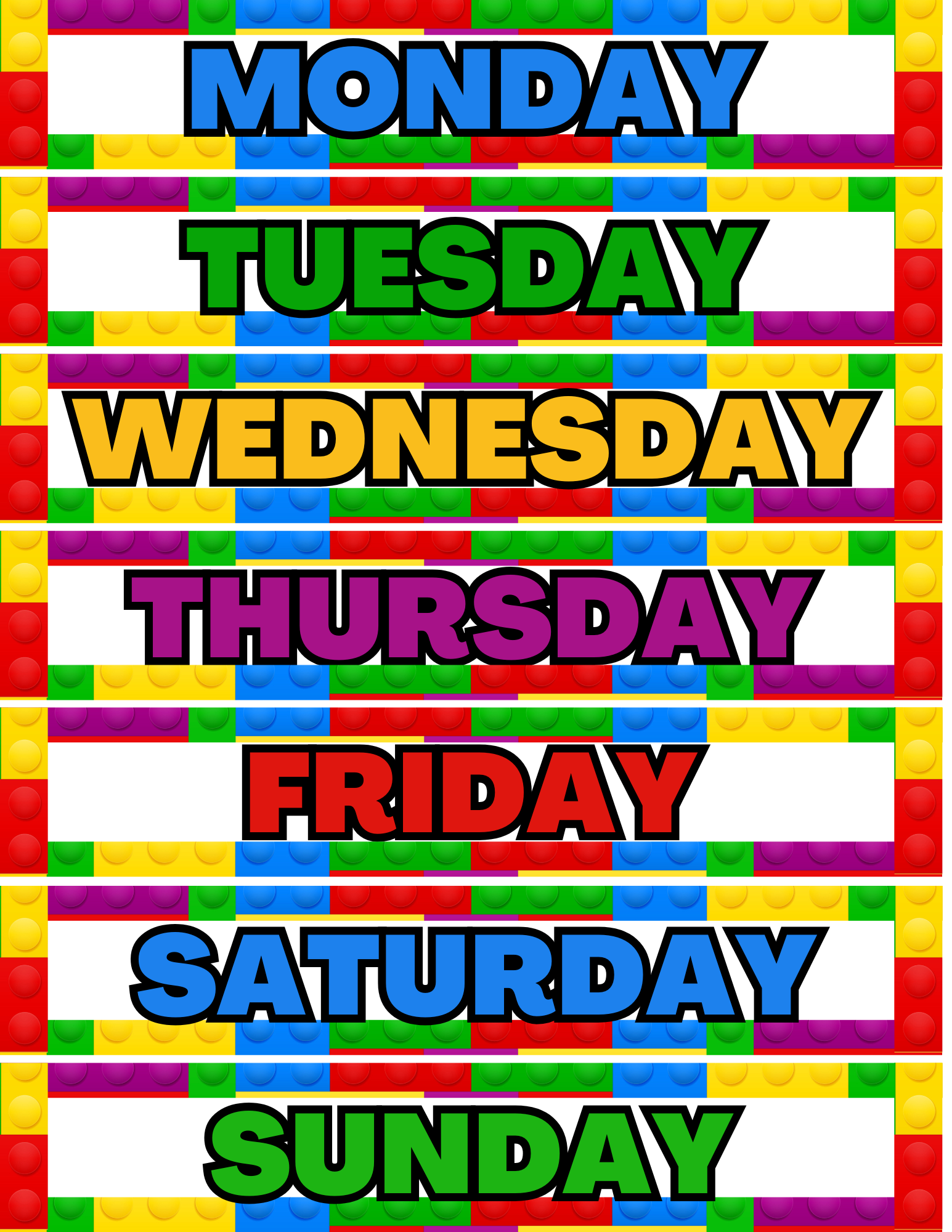 Lego Block Complete Learning Circle Time Bundle