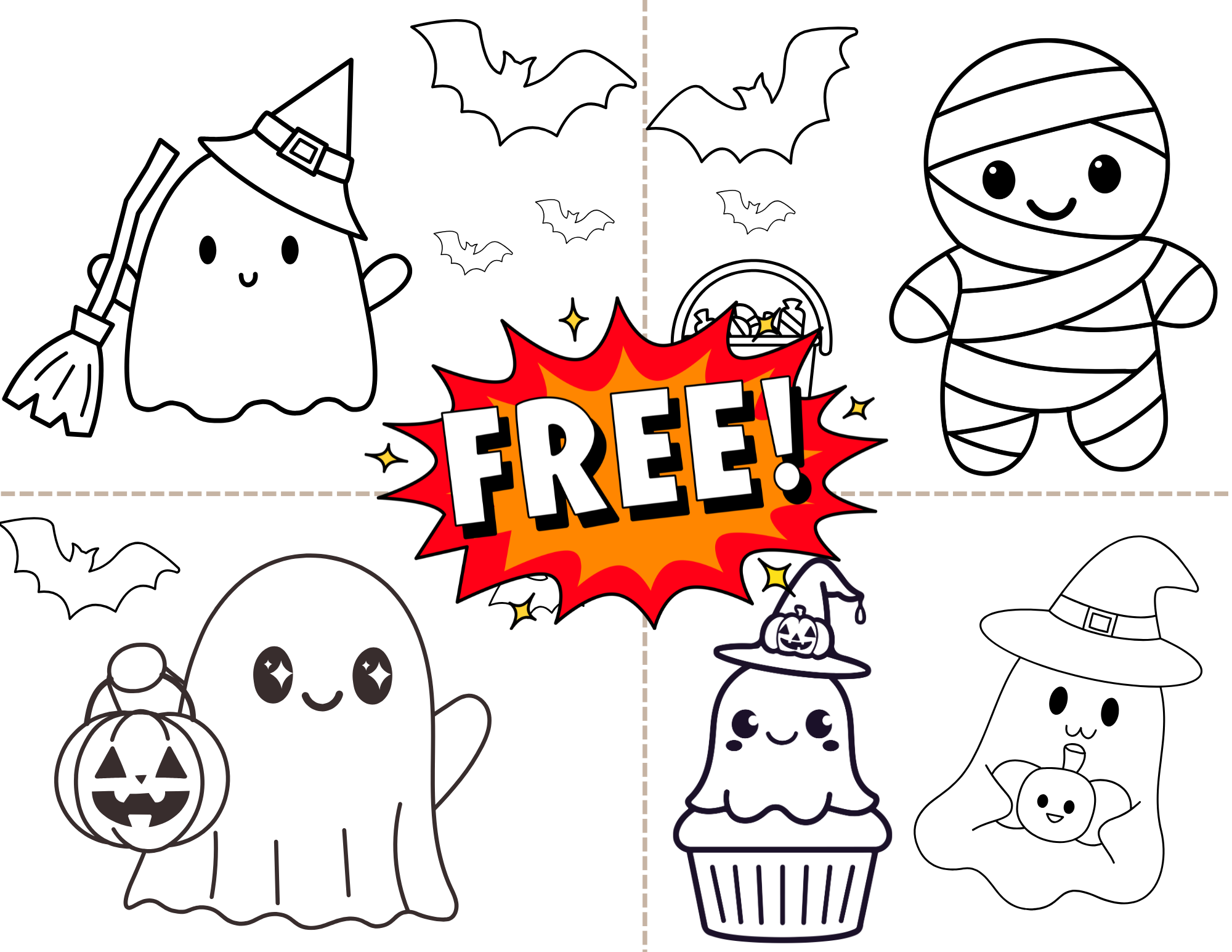 Ghost Handprint Halloween Craft