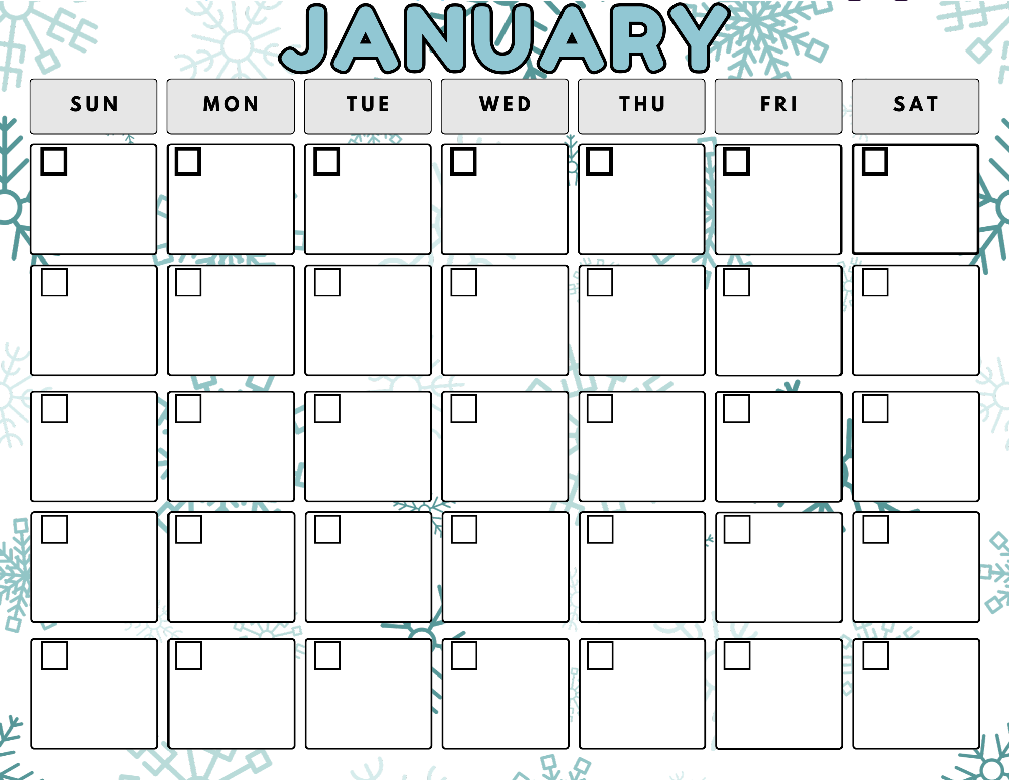 Tiny Hands & Big Memories Calendar