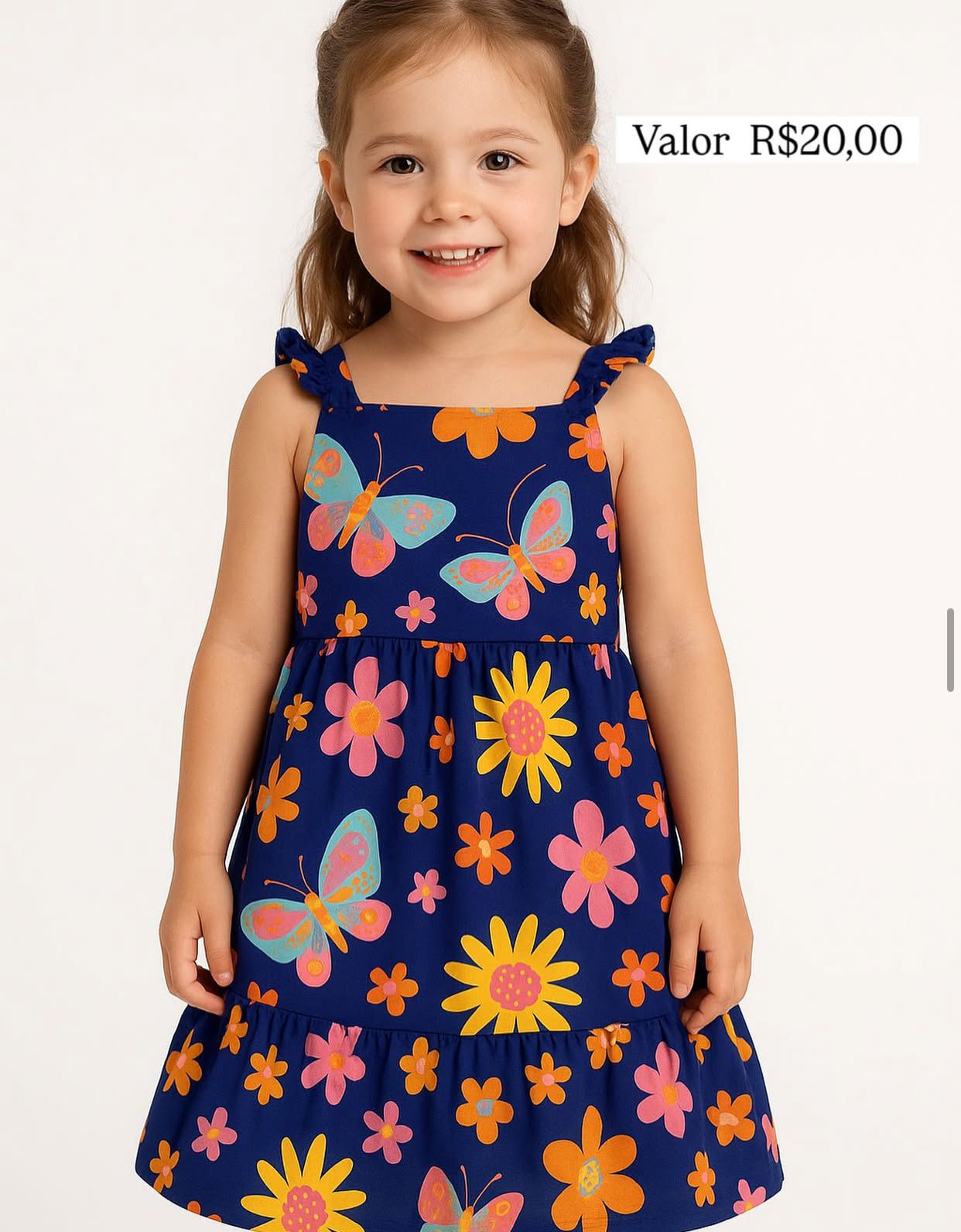Vestido infantil estampado