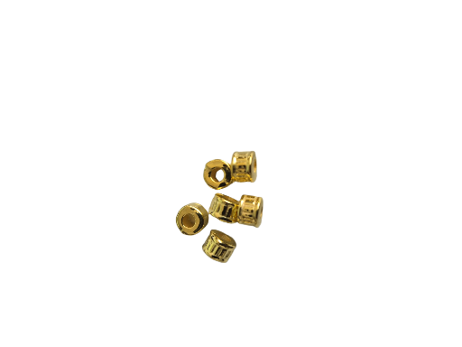 6x4mm Gold plated Spacer Beads