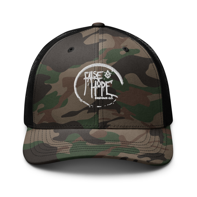 Camouflage trucker hat