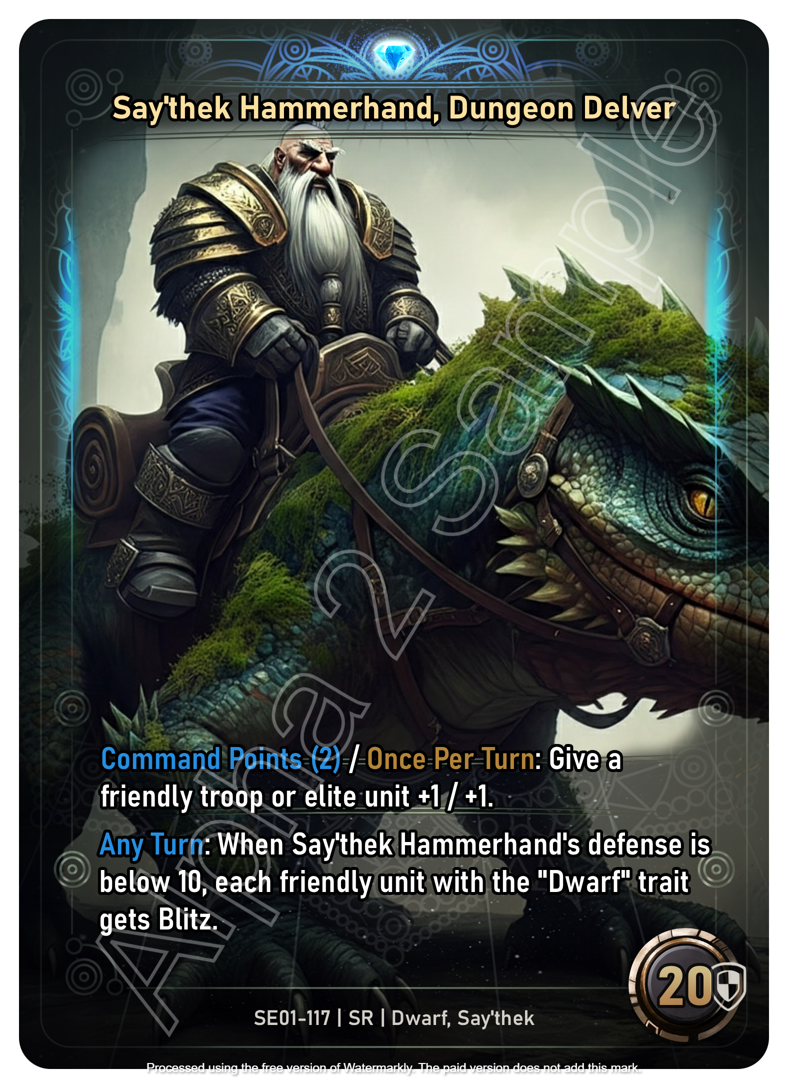 Say'thek Hammerhand, Dungeon Delver