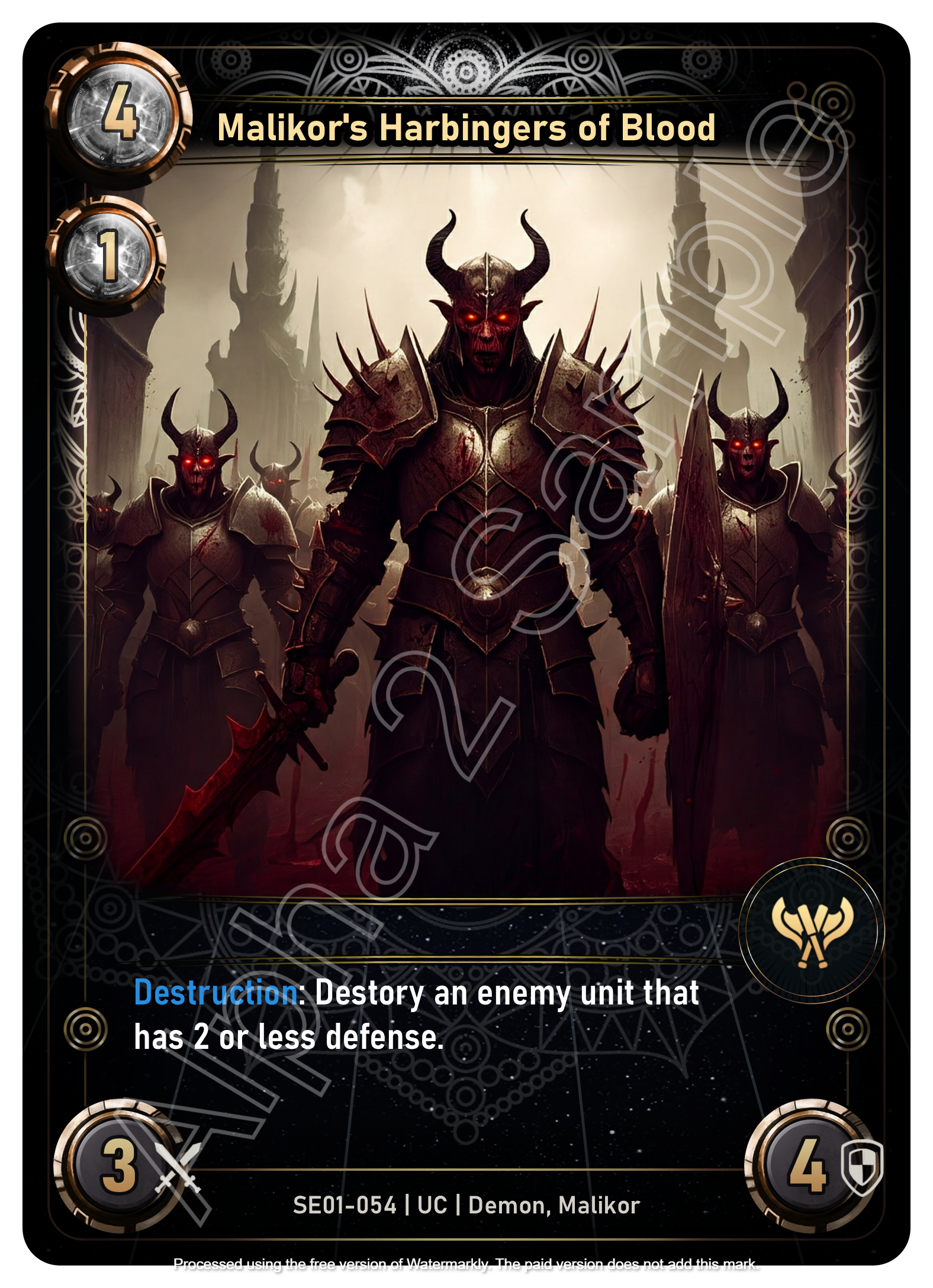 Malikor's Harbingers of Blood