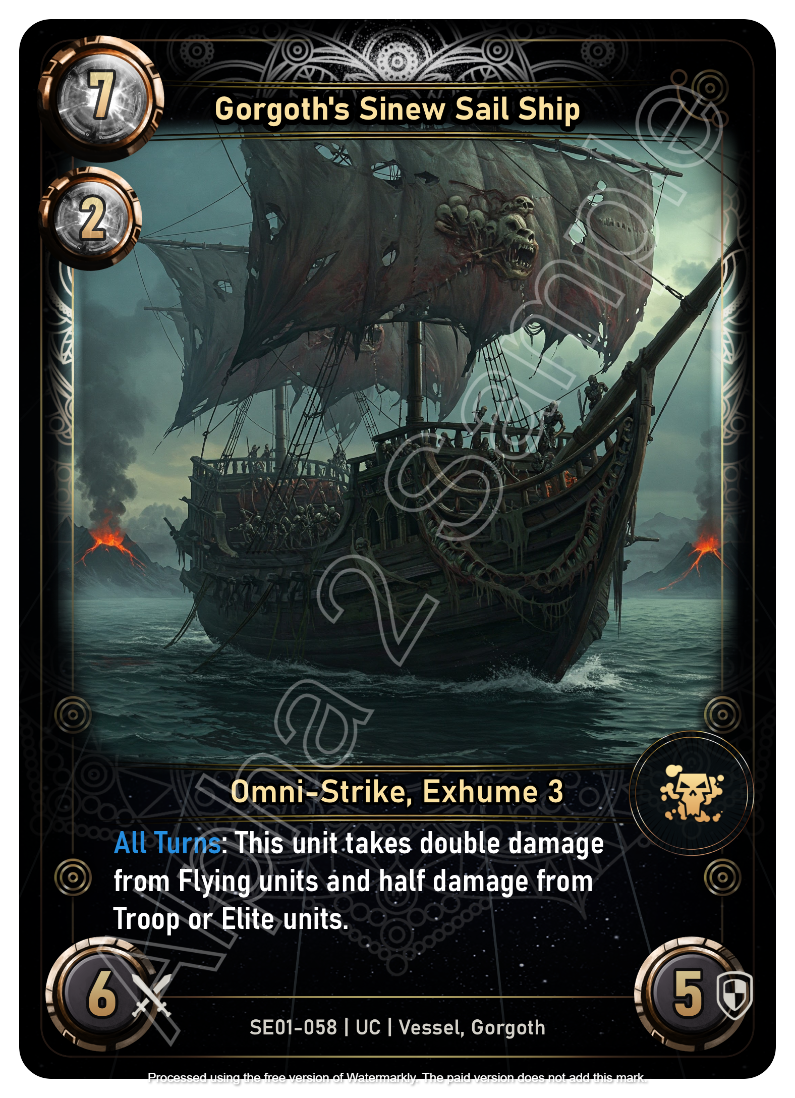 Gorgoth's Sinew Sail Ship