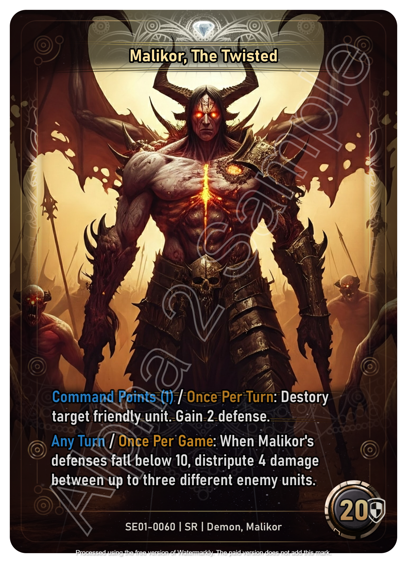 Malikor, The Twisted