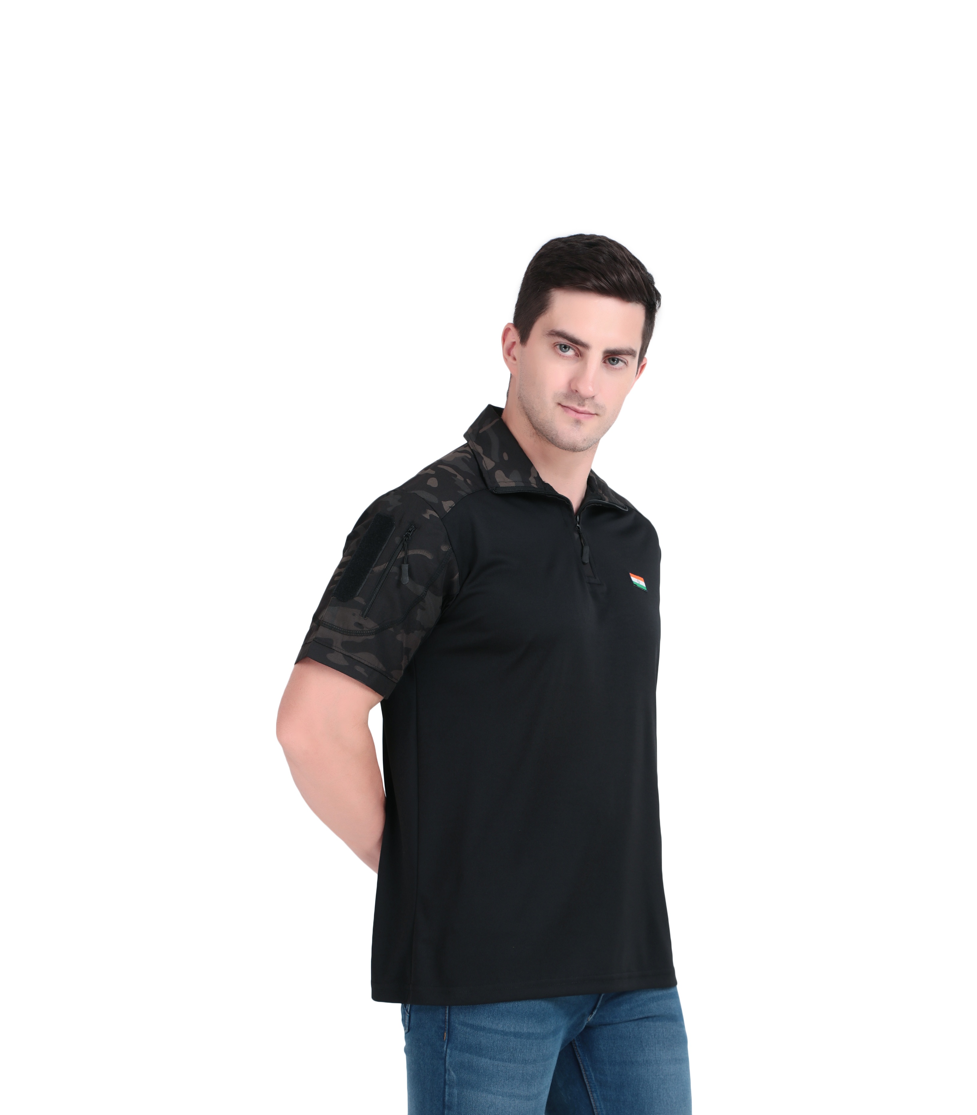 Men's Black Polo T-shirt
