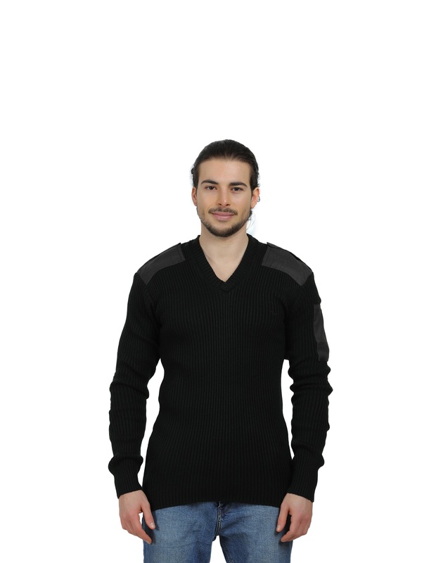 Black V-neck Sweater
