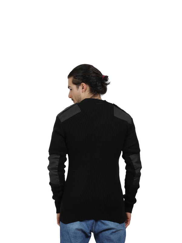 Black V-neck Sweater