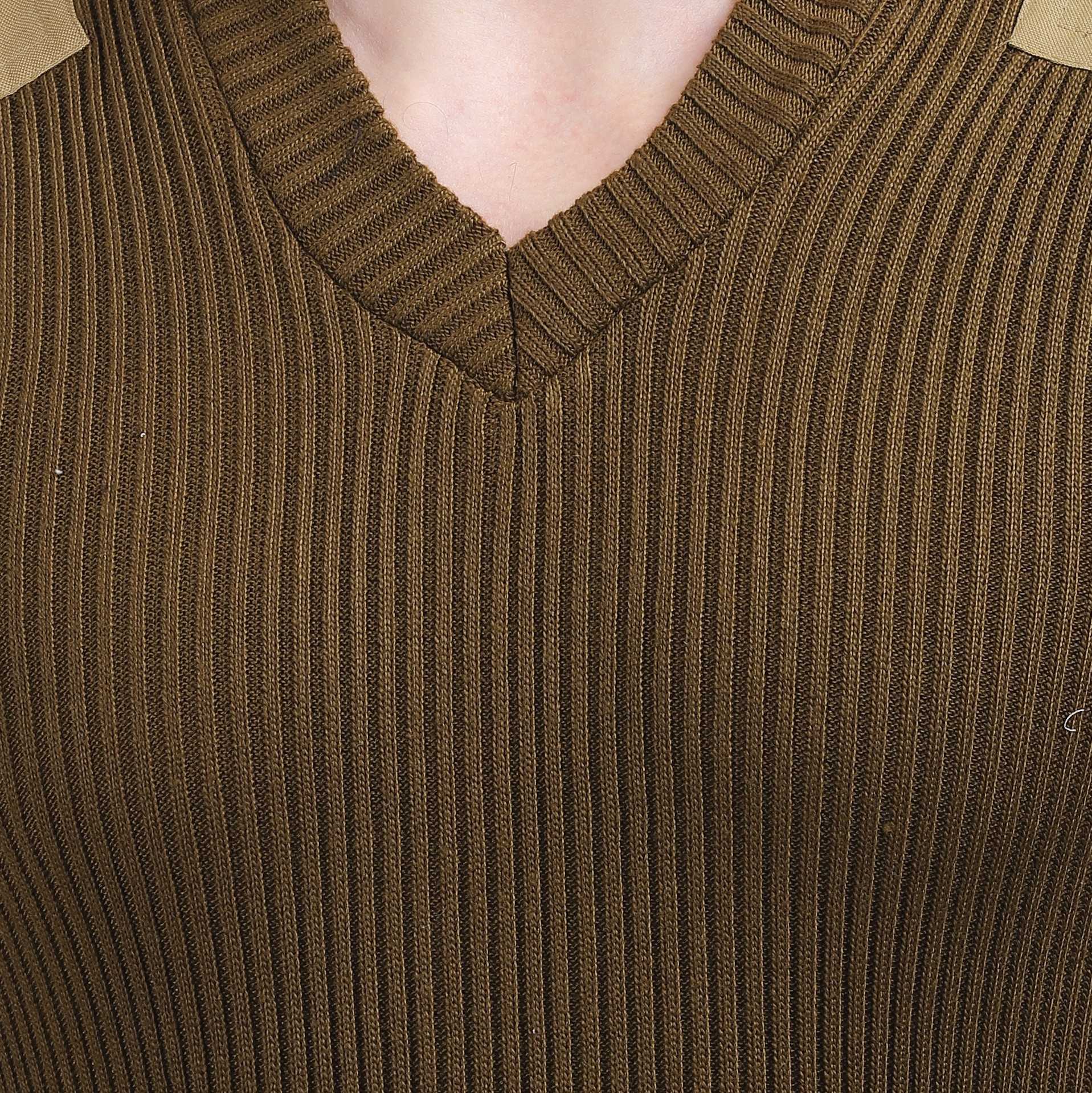 Men’s Khakhi  military-style sweater