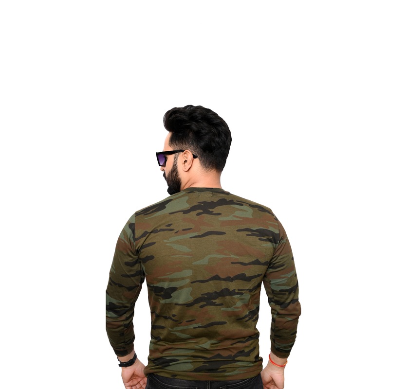 Camouflage Yodha Print Long Sleeve T-Shirt