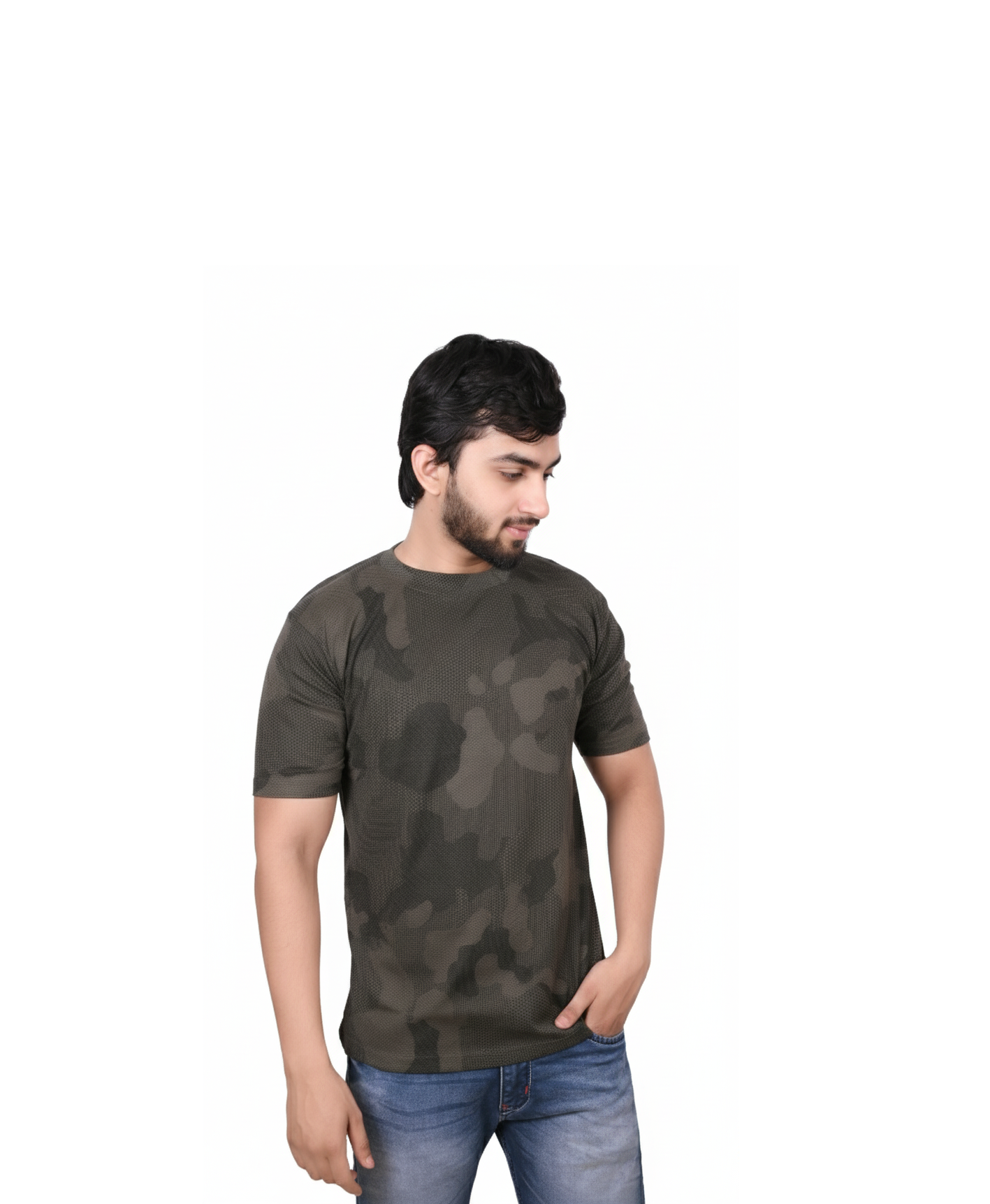 Camouflage Print T-Shirt