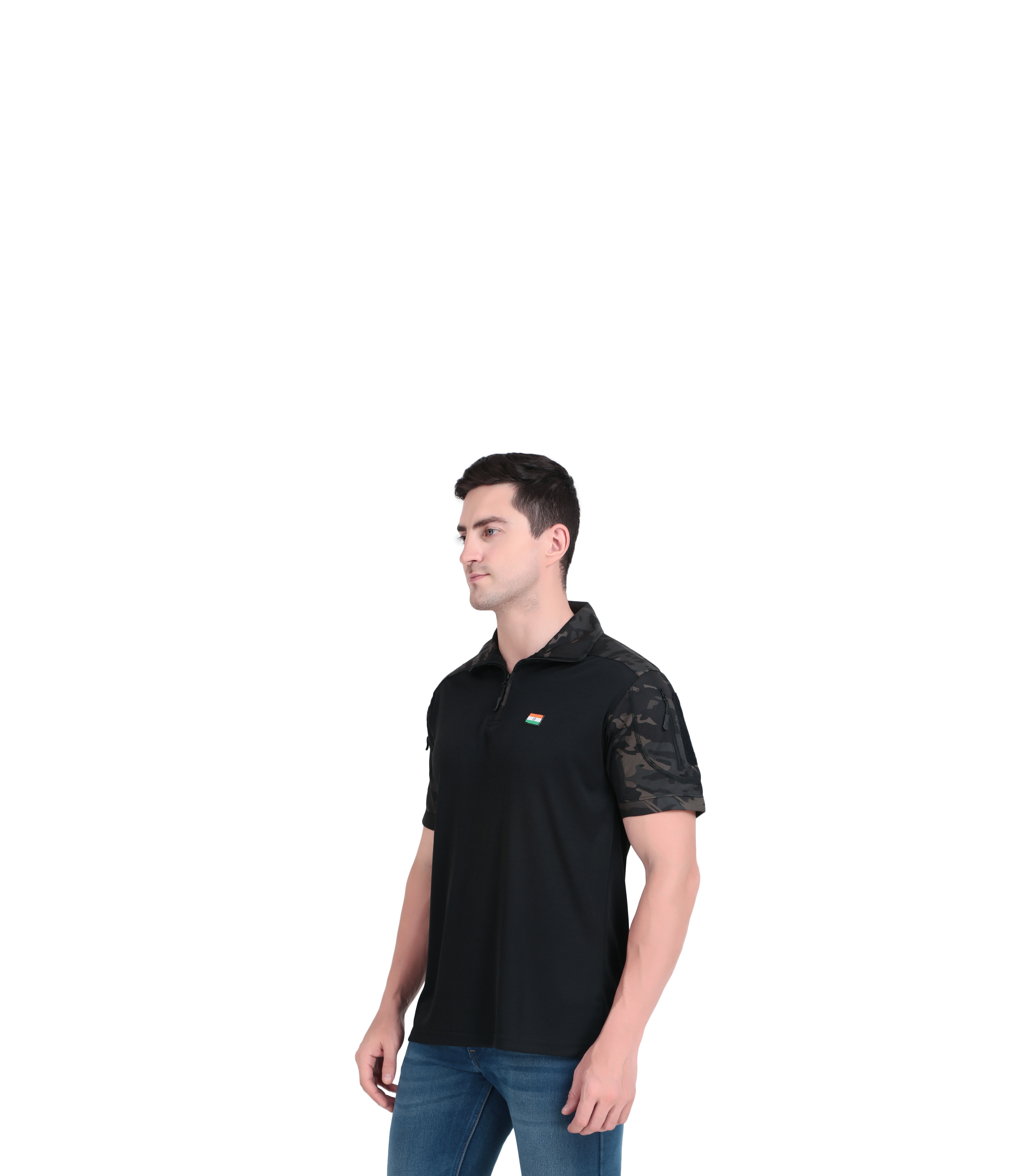 Men's Black Polo T-shirt