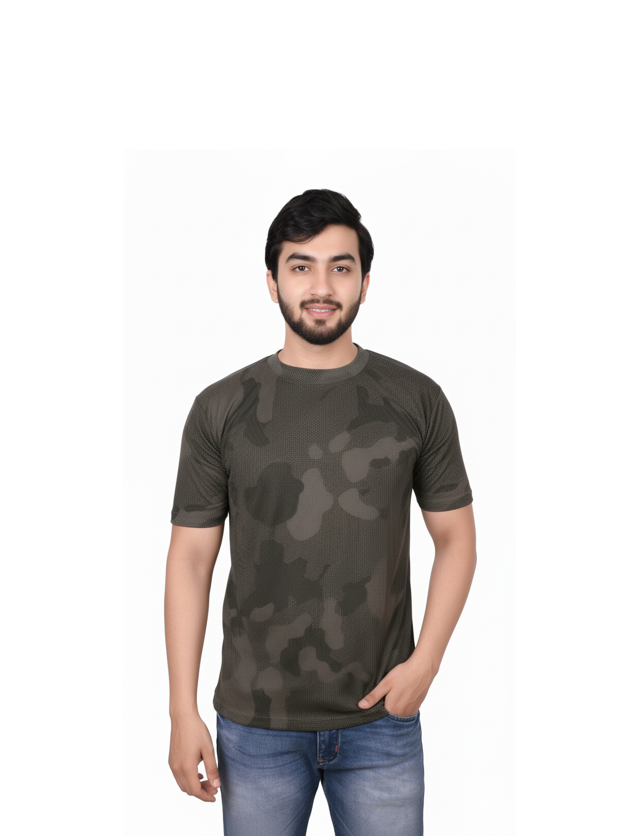 Camouflage Print T-Shirt
