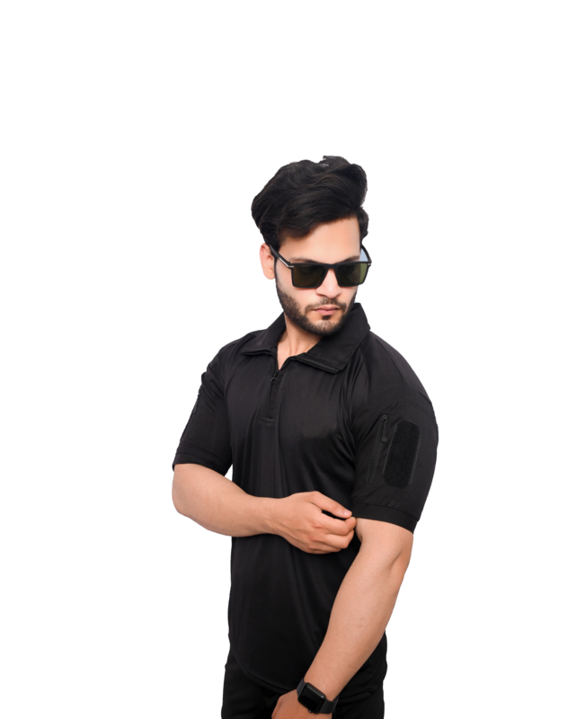 Men's Black Tactical Polo Shirt Bulk Order Accept